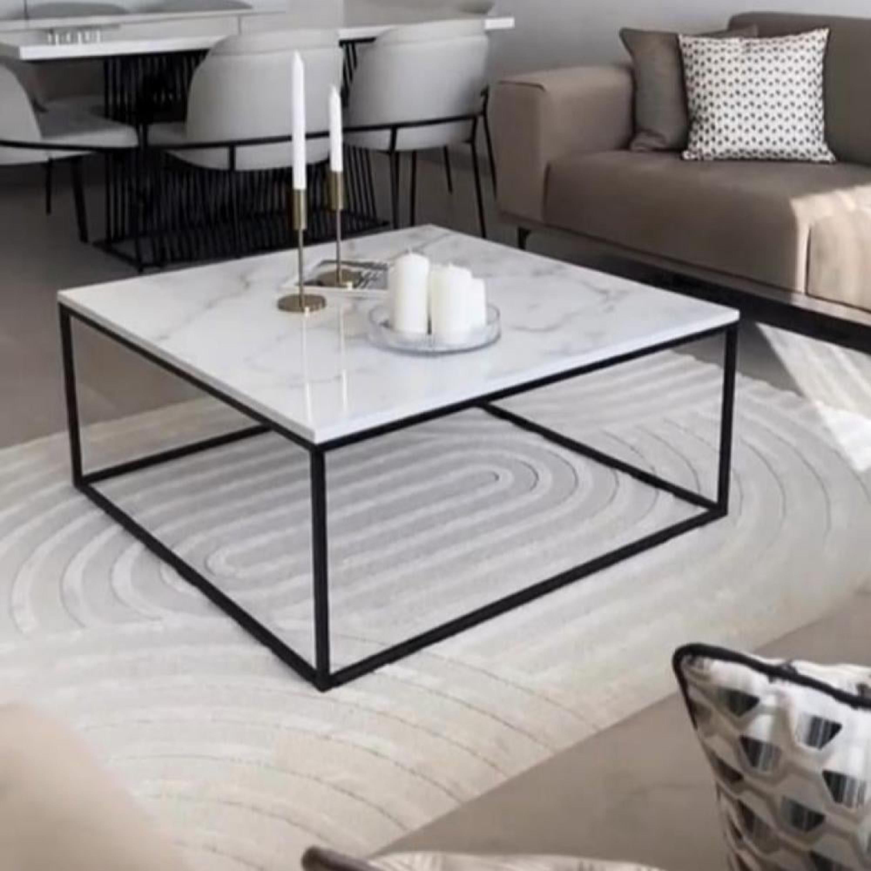 Wooden Top Coffee Table - 100x100x50 cms-furniture-livingroom-coffeetables-image-2