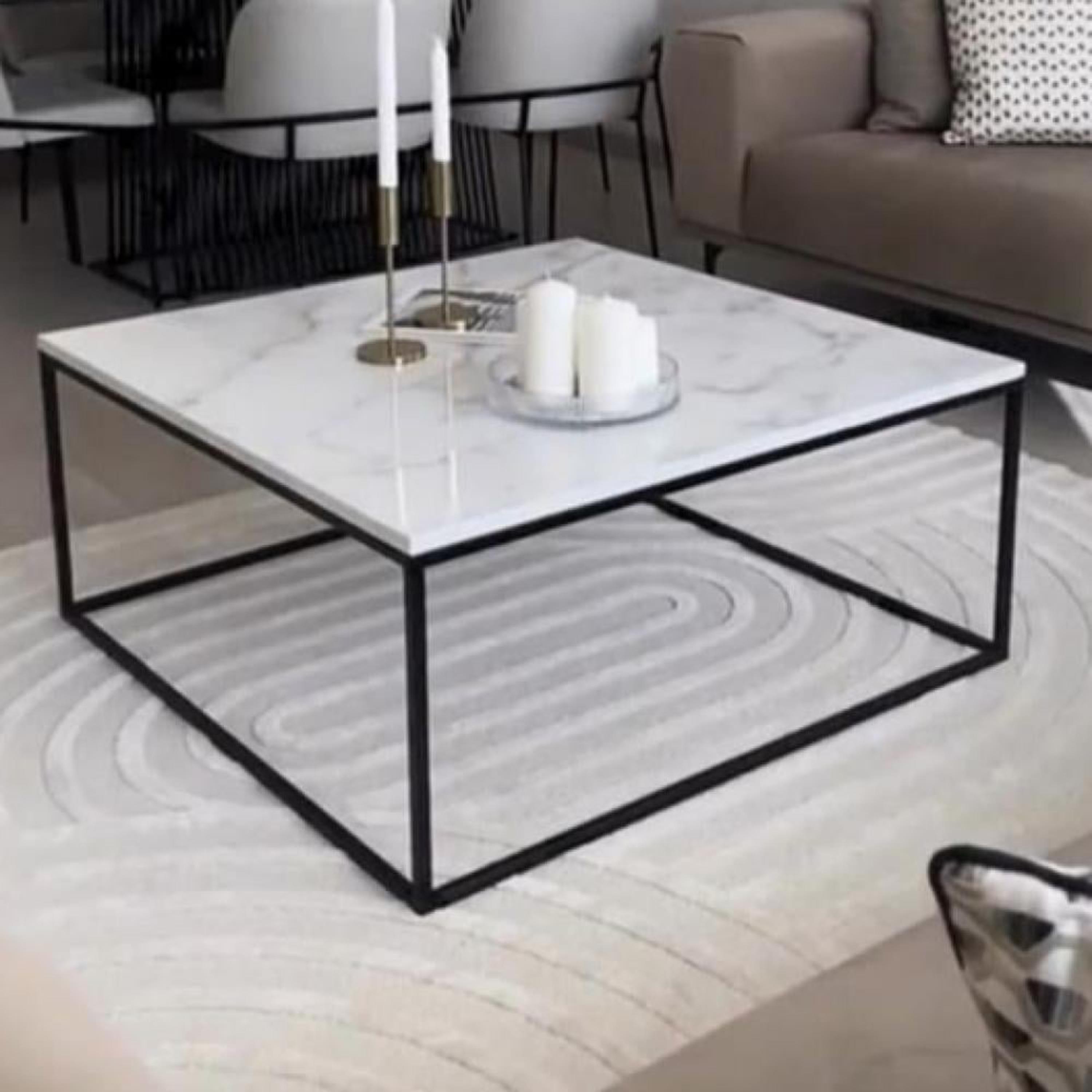 Wooden Top Coffee Table - 100x100x50 cms-furniture-livingroom-coffeetables-image-3