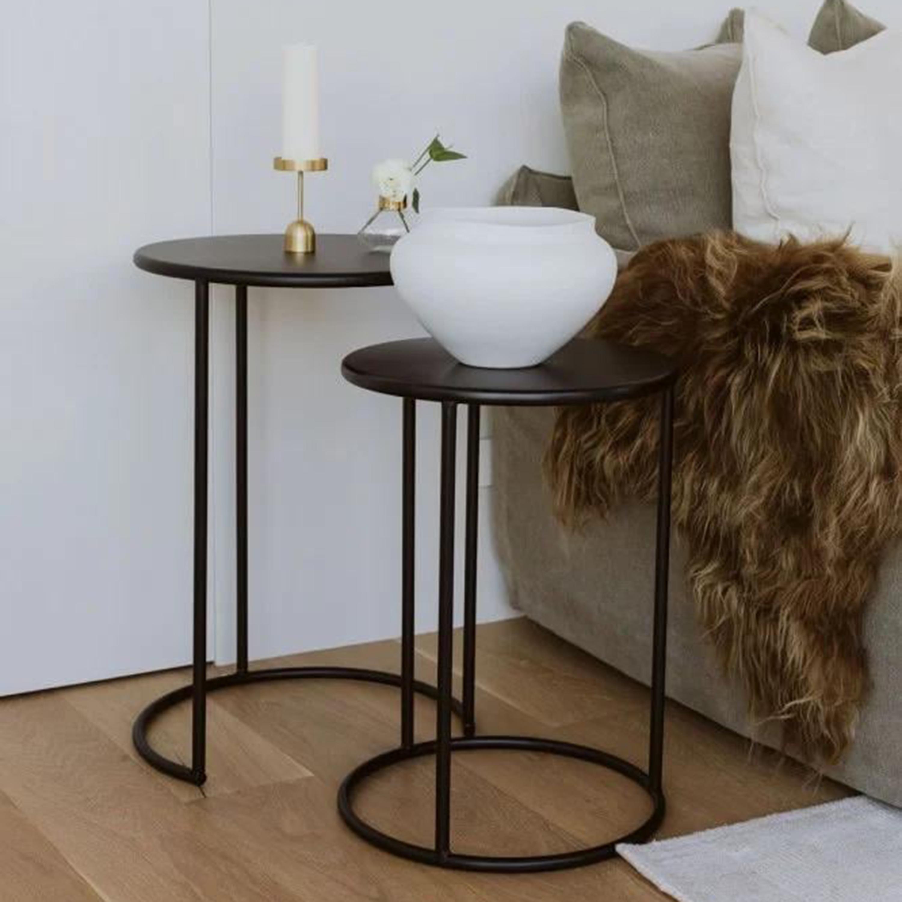 Wooden Top 2-Piece  Nesting Table Set-furniture-livingroom-coffeetables-image-2