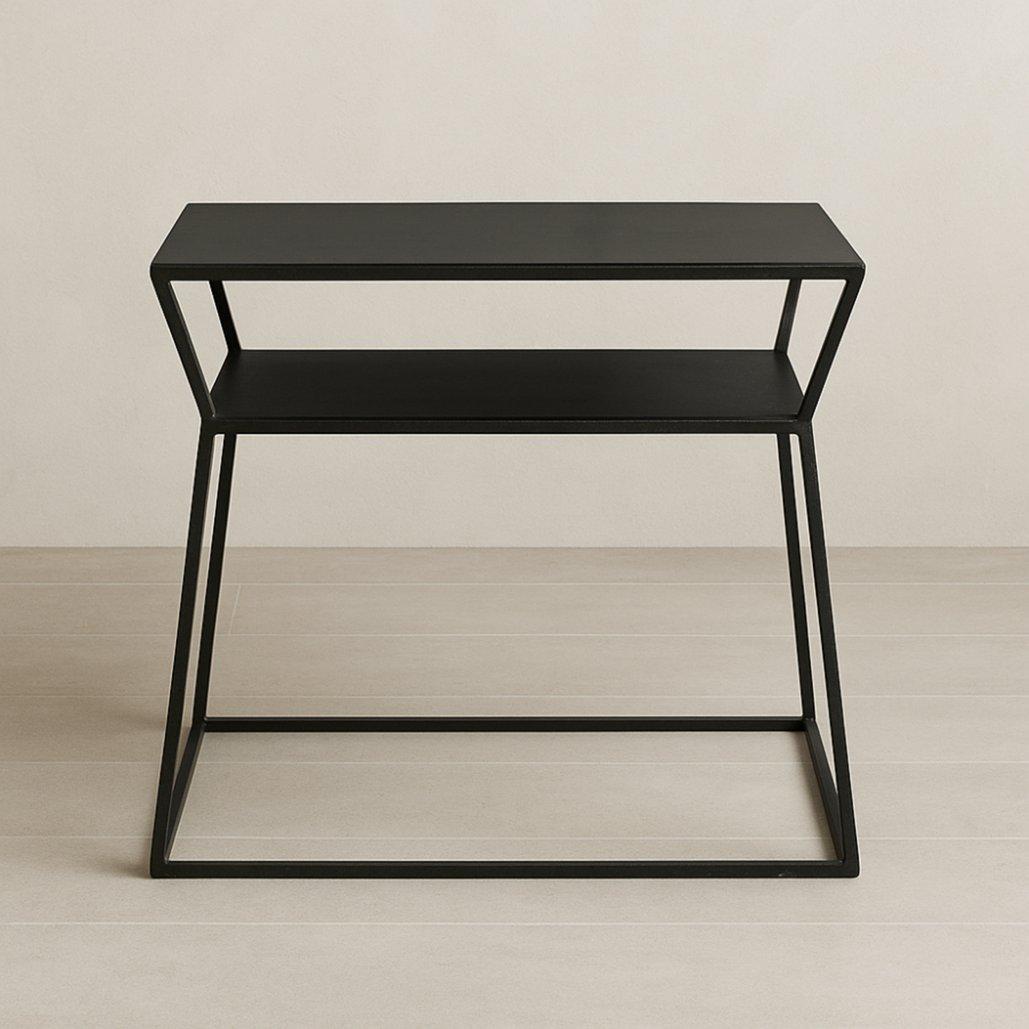 Two-Tier Metal Top Side Table-furniture-livingroom-coffeetables-image-2