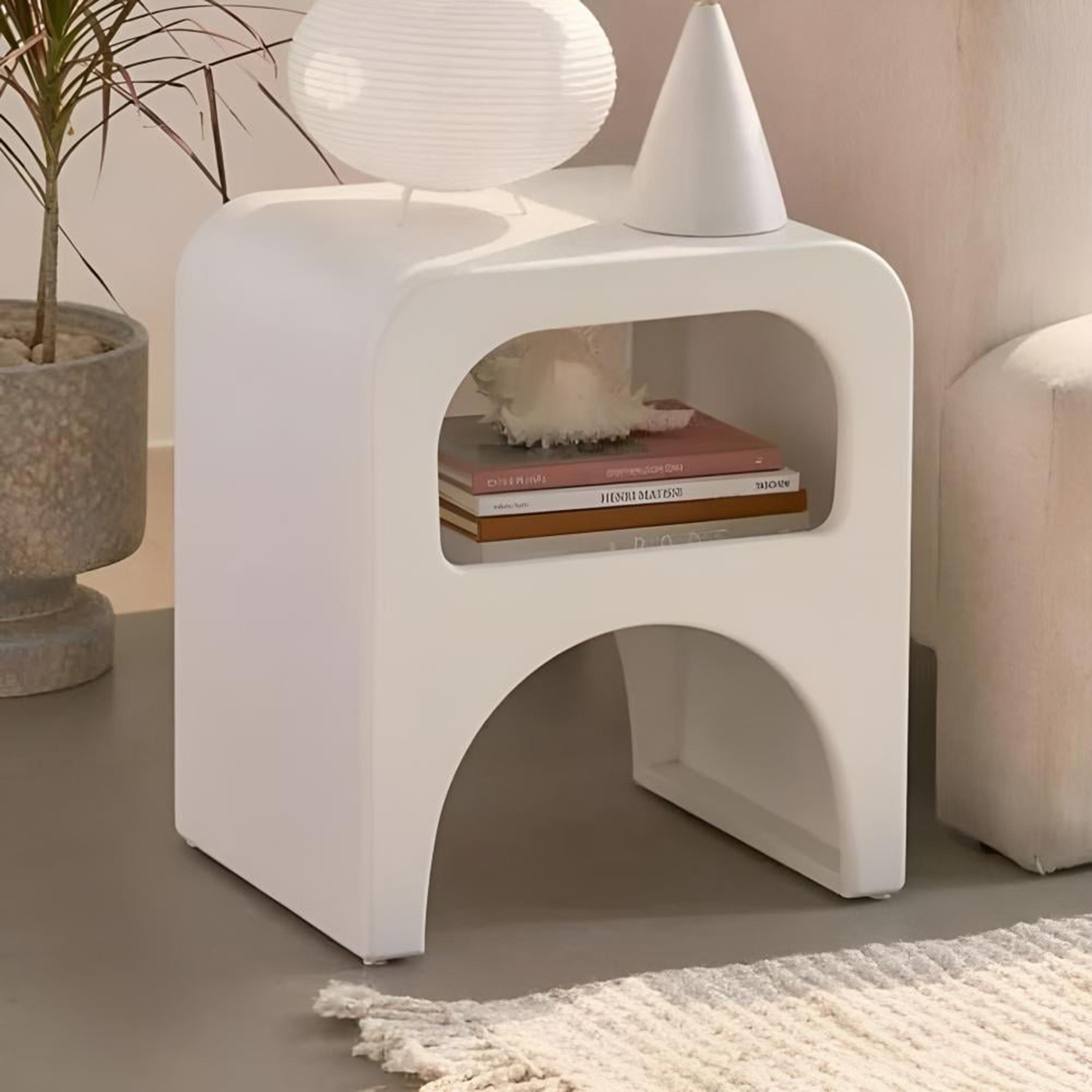 Wooden Top Arch Side Table-furniture-livingroom-sideandendtables-image-1