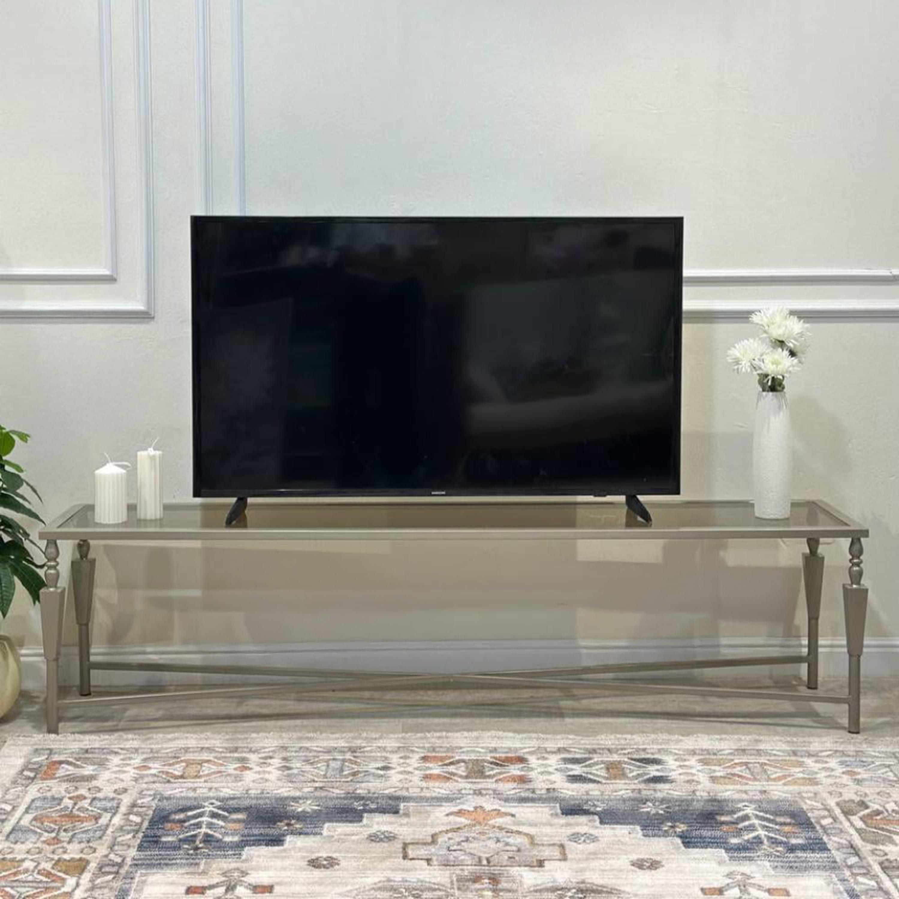 Glass Top Plasma Table - 180x40x45 cms-furniture-livingroom-tvandmediaunits-image-1