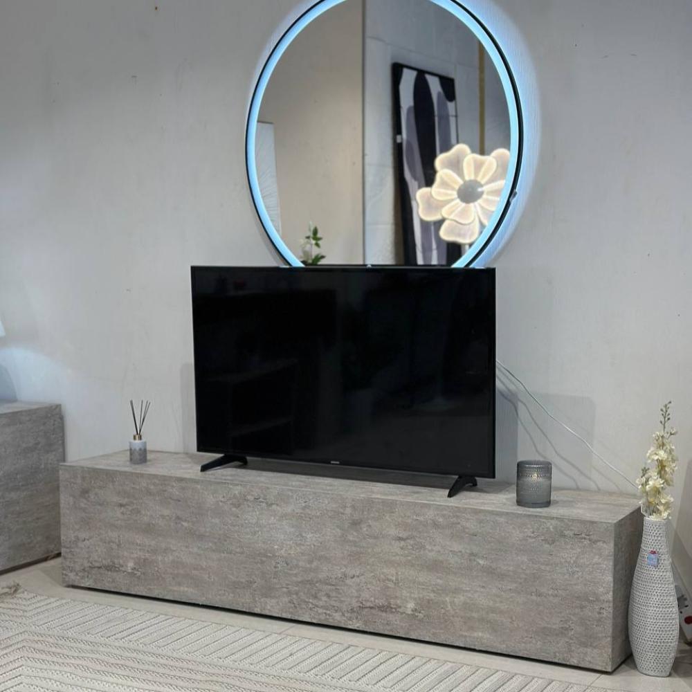 Wooden Top Plasma Table - 200x40x45 cms-furniture-livingroom-tvandmediaunits-image-2