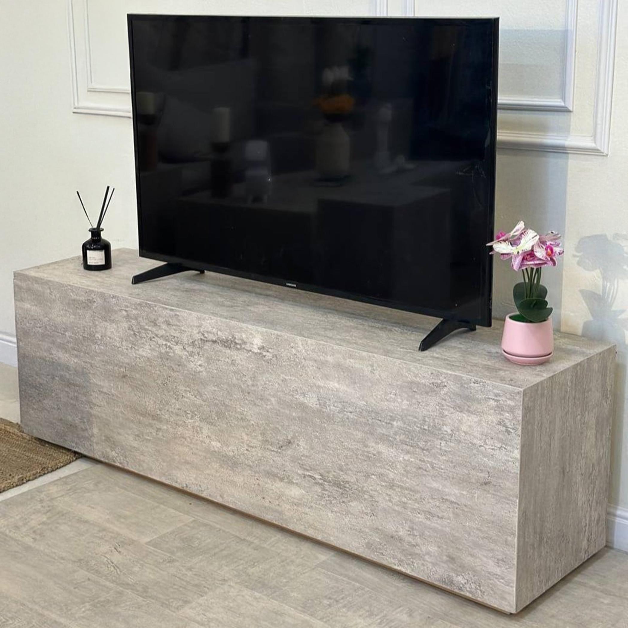 Wooden Top Plasma Table - 160x40x50 cms-furniture-livingroom-tvandmediaunits-image-1