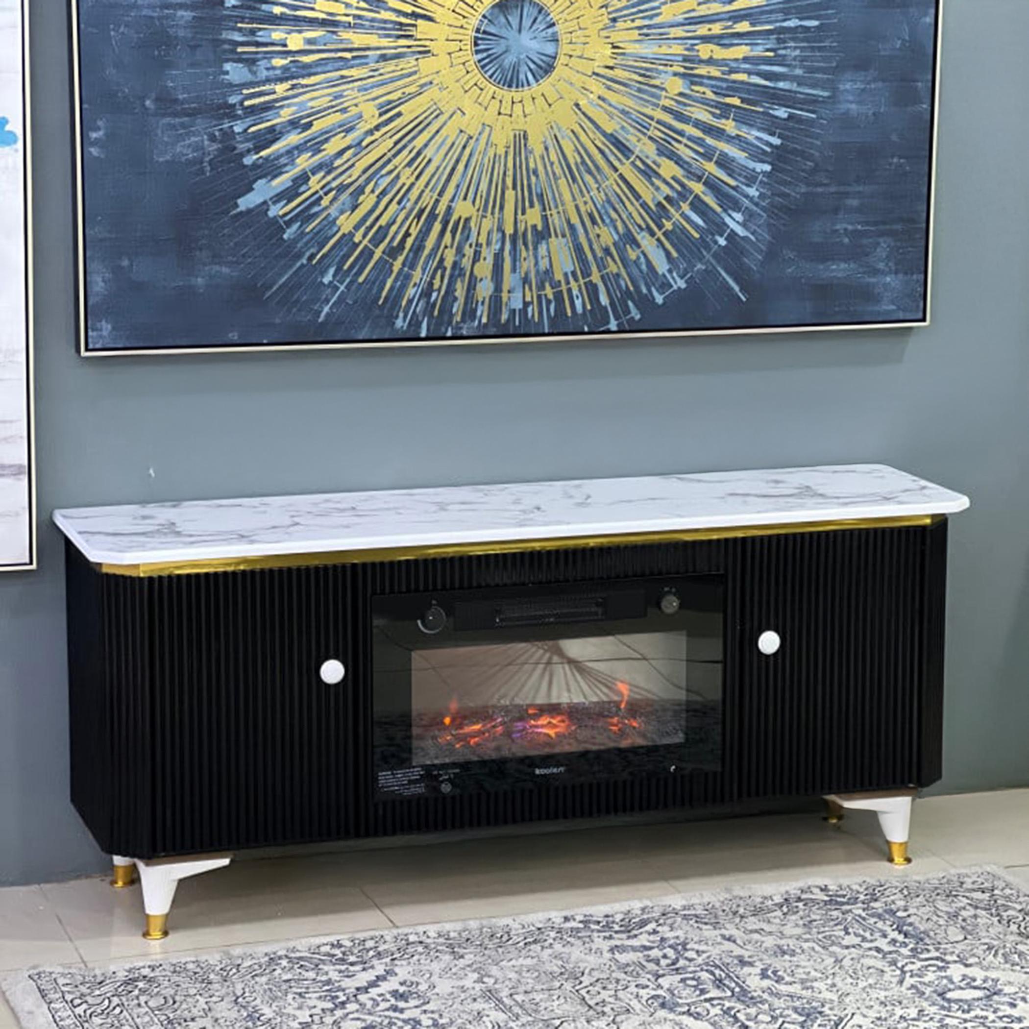 Wooden Top Plasma Table - 144x40x63 cm-furniture-livingroom-tvandmediaunits-image-1