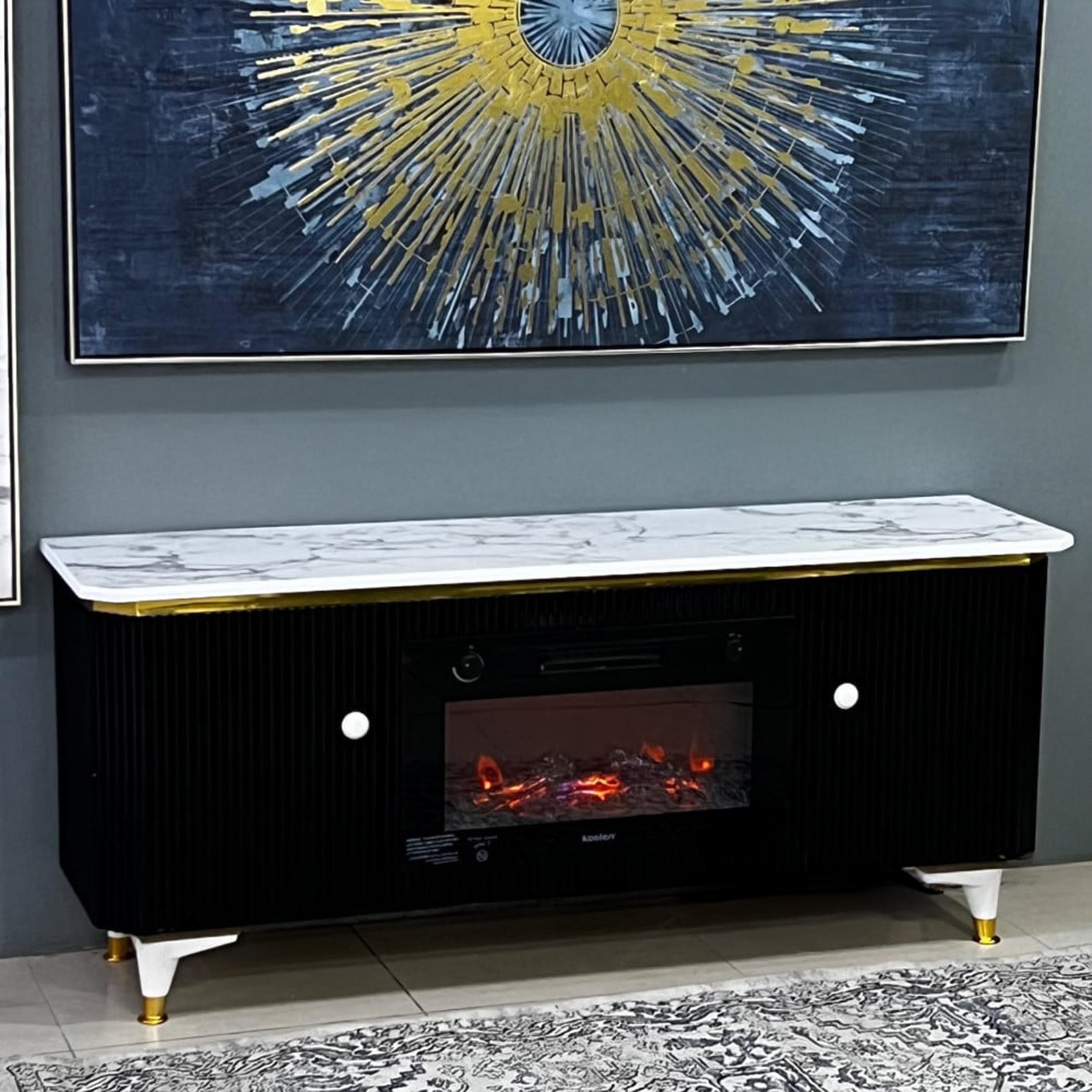 Wooden Top Plasma Table - 144x40x63 cm-furniture-livingroom-tvandmediaunits-image-2