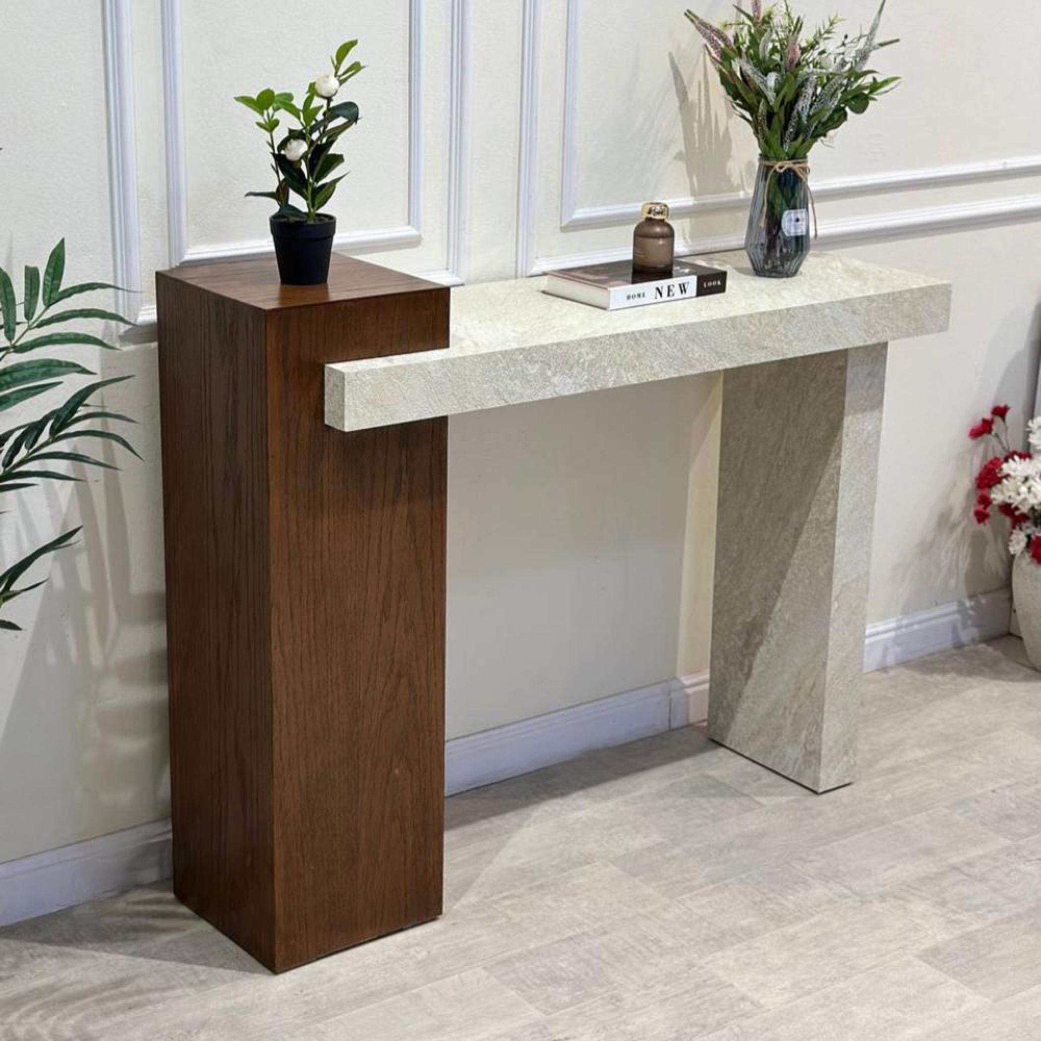 Marble Top Console Table-furniture-livingroom-consoletablesandmirrors-image-1