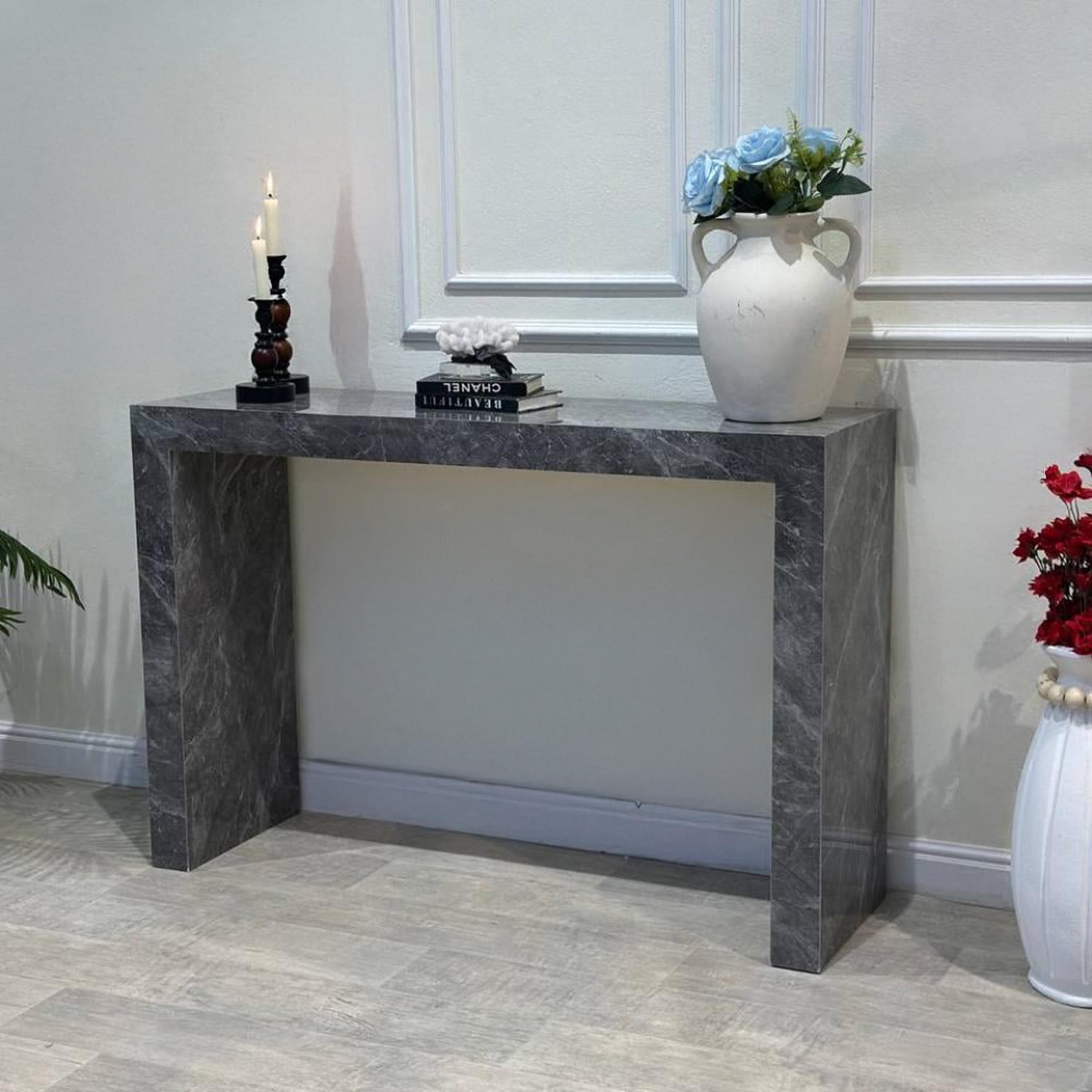 Marble Top 2-Piece  Console Table Set-furniture-livingroom-consoletablesandmirrors-image-2
