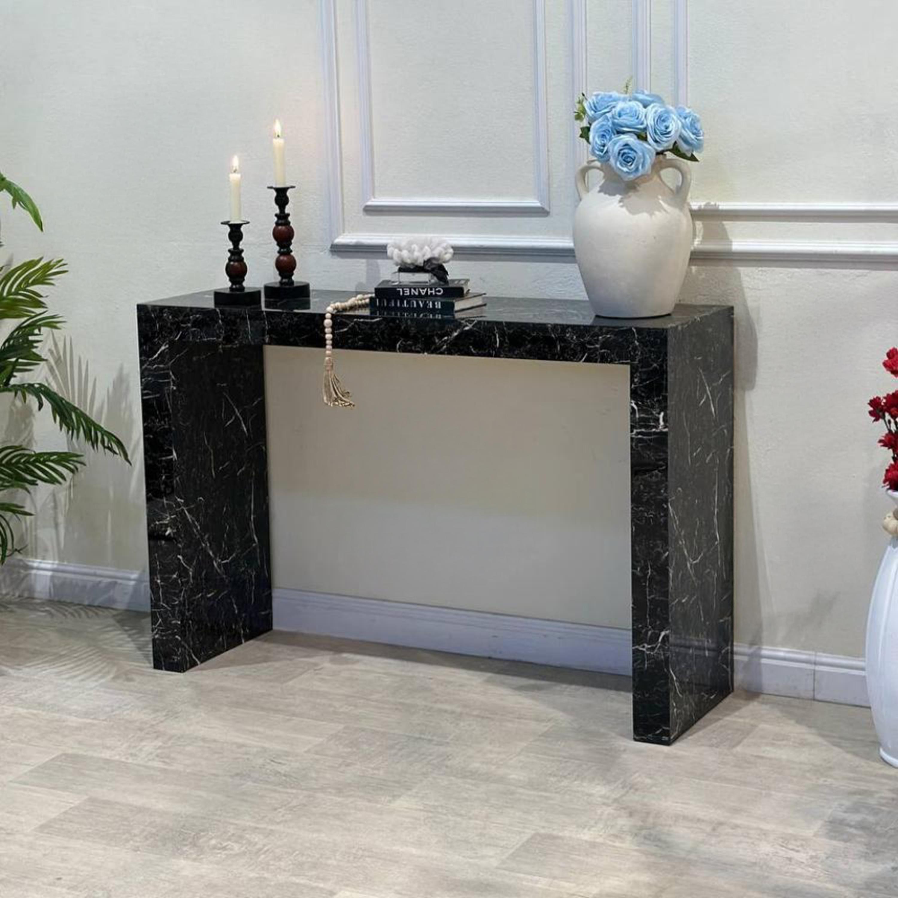 Marble Top 2-Piece  Console Table Set-furniture-livingroom-consoletablesandmirrors-image-2