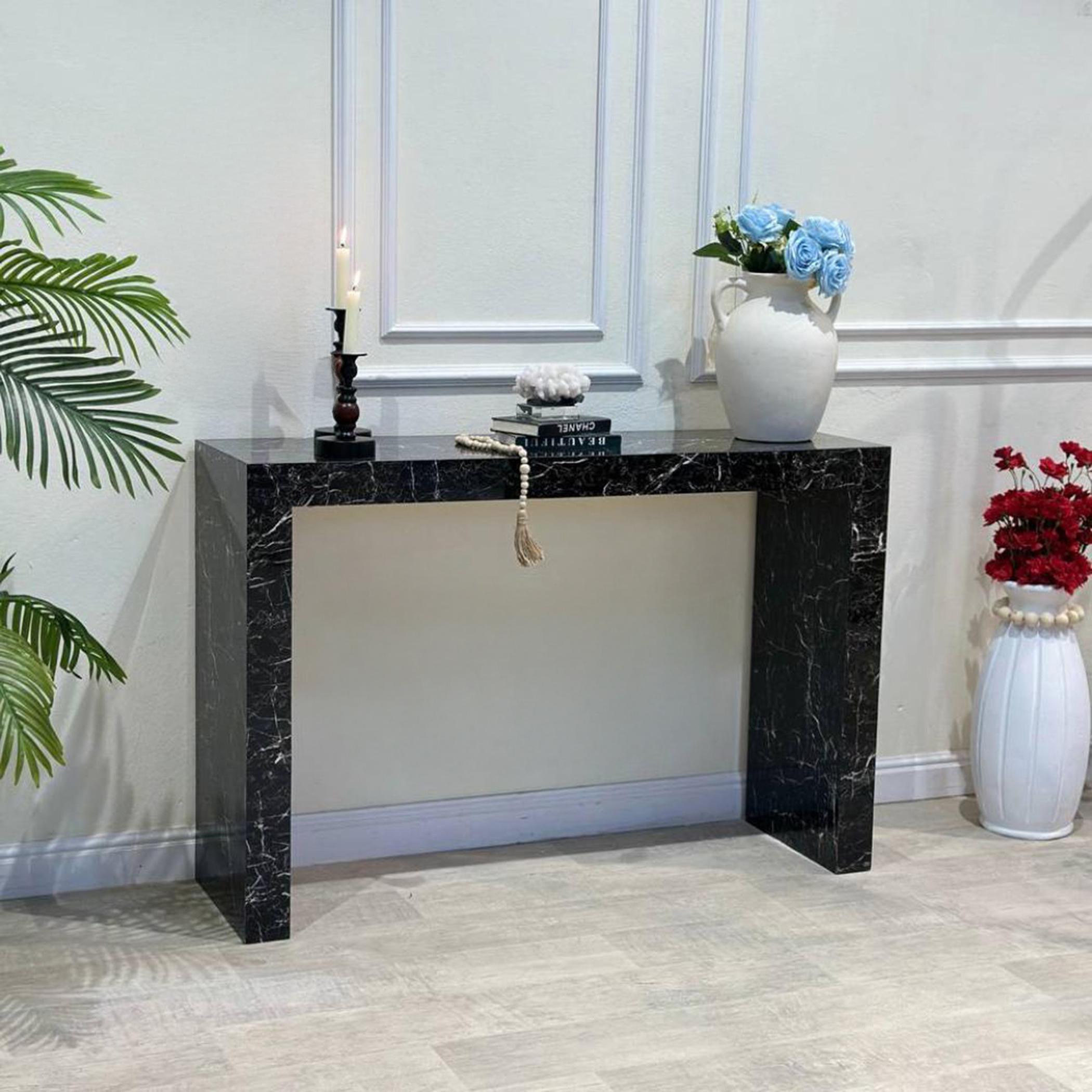 Marble Top 2-Piece  Console Table Set-furniture-livingroom-consoletablesandmirrors-image-3