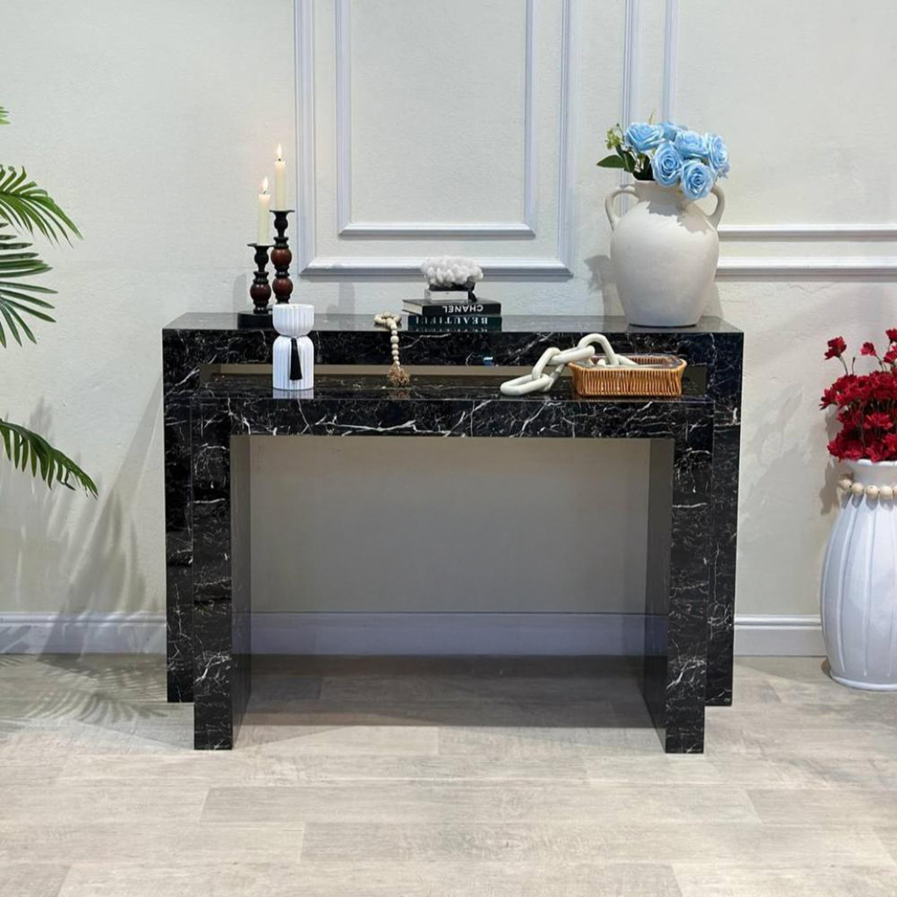 Marble Top 2-Piece  Console Table Set-furniture-livingroom-consoletablesandmirrors-image-4