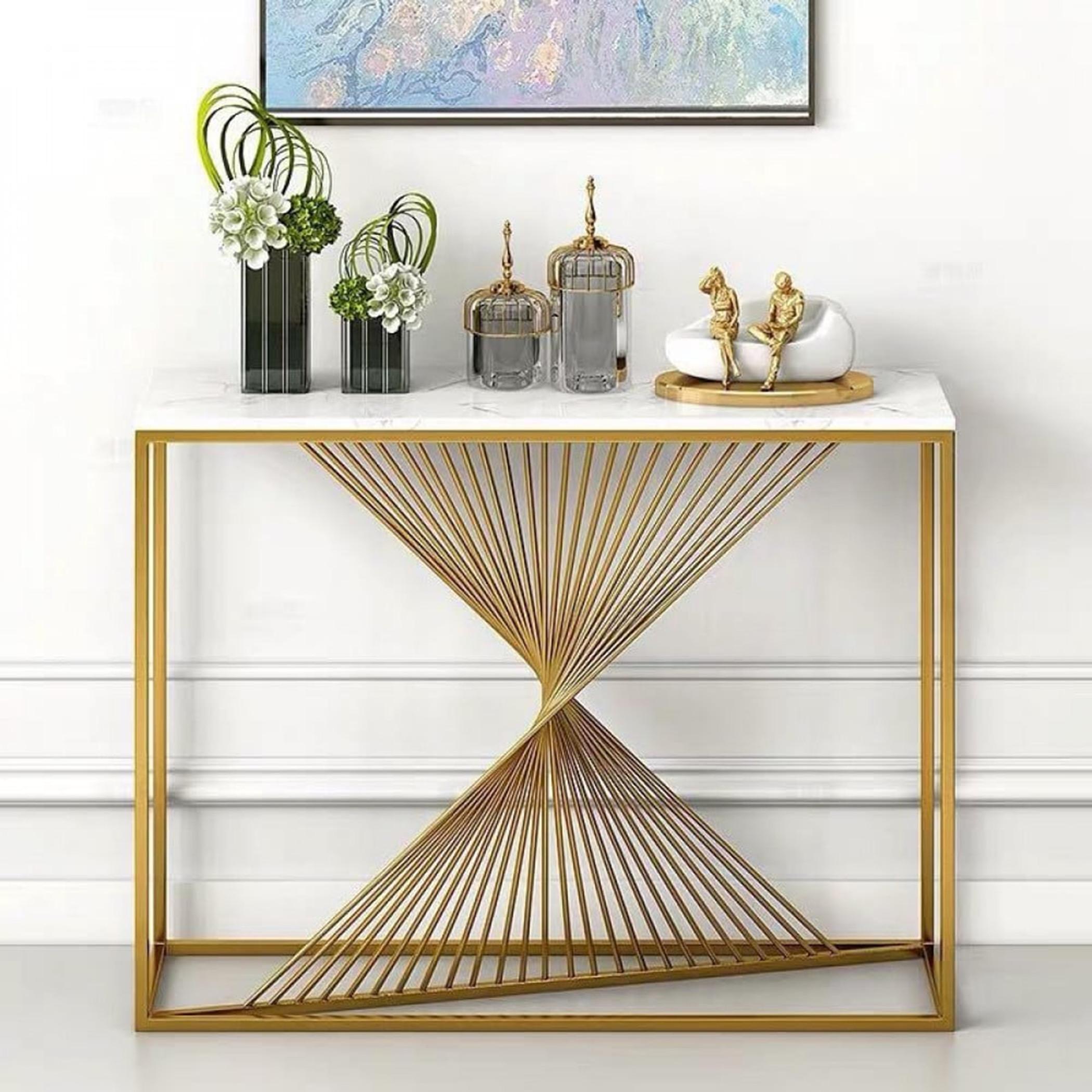 Marble Top Console Table-furniture-livingroom-coffeetables-image-1