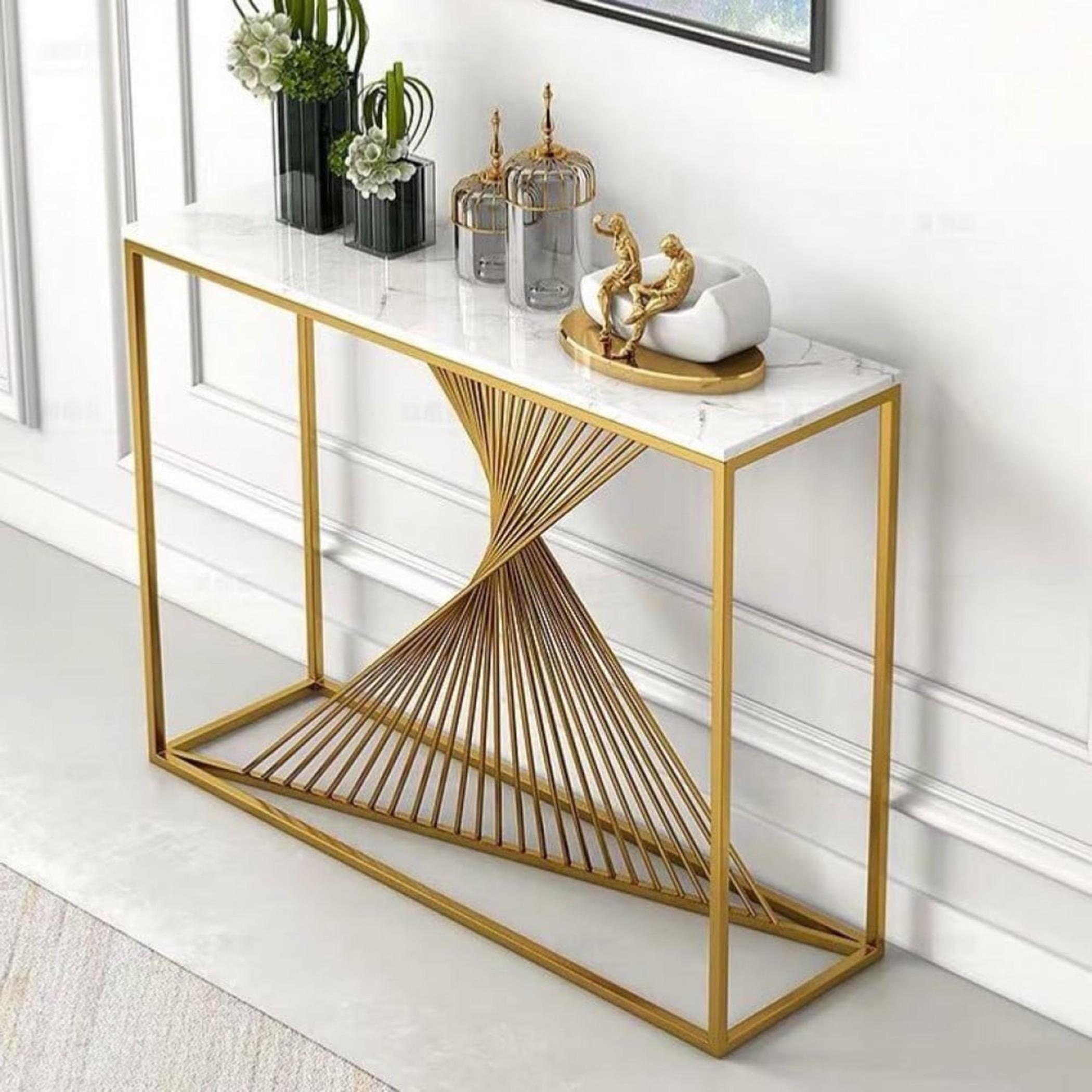 Marble Top Console Table-furniture-livingroom-coffeetables-image-2