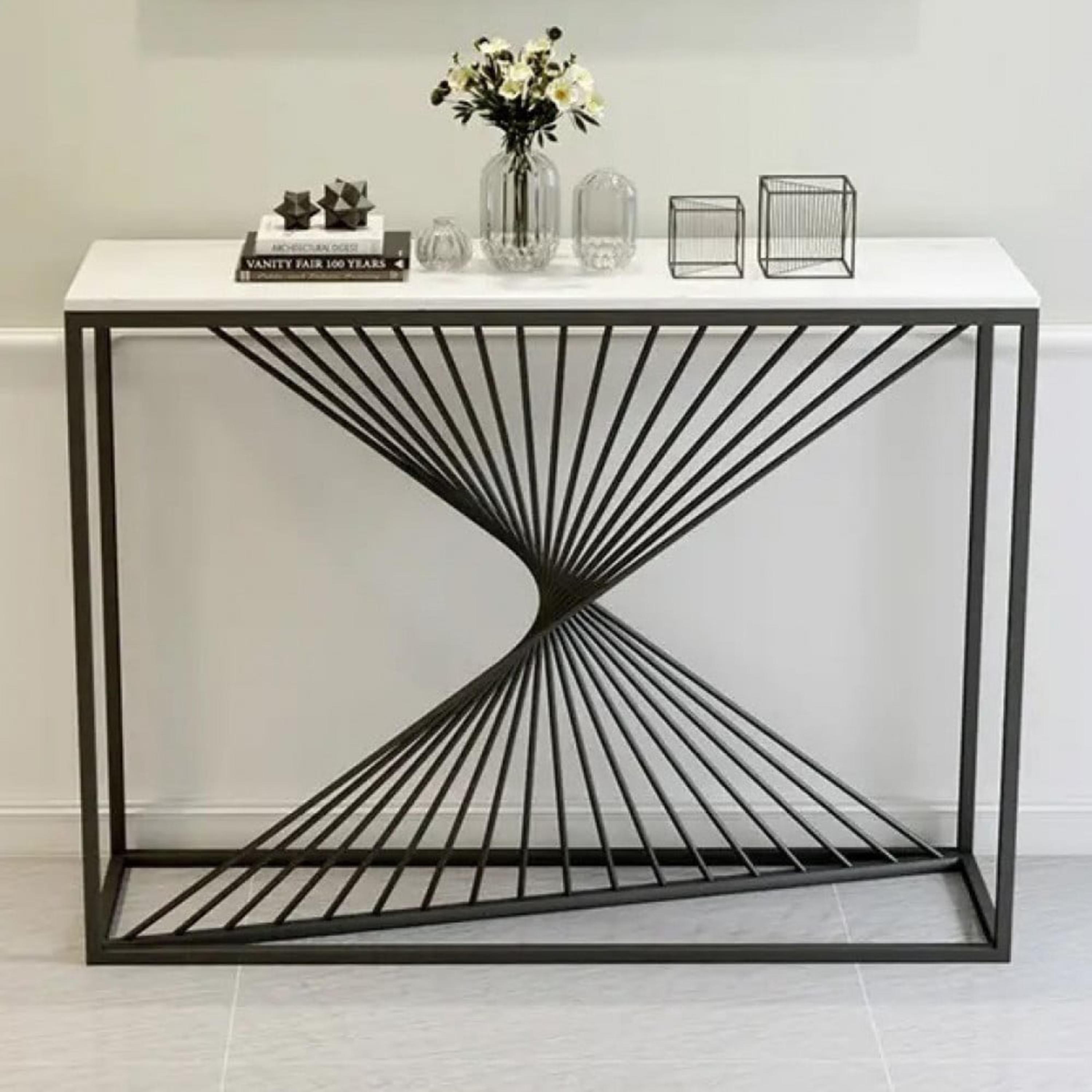 Marble Top Console Table-furniture-livingroom-consoletablesandmirrors-image-1