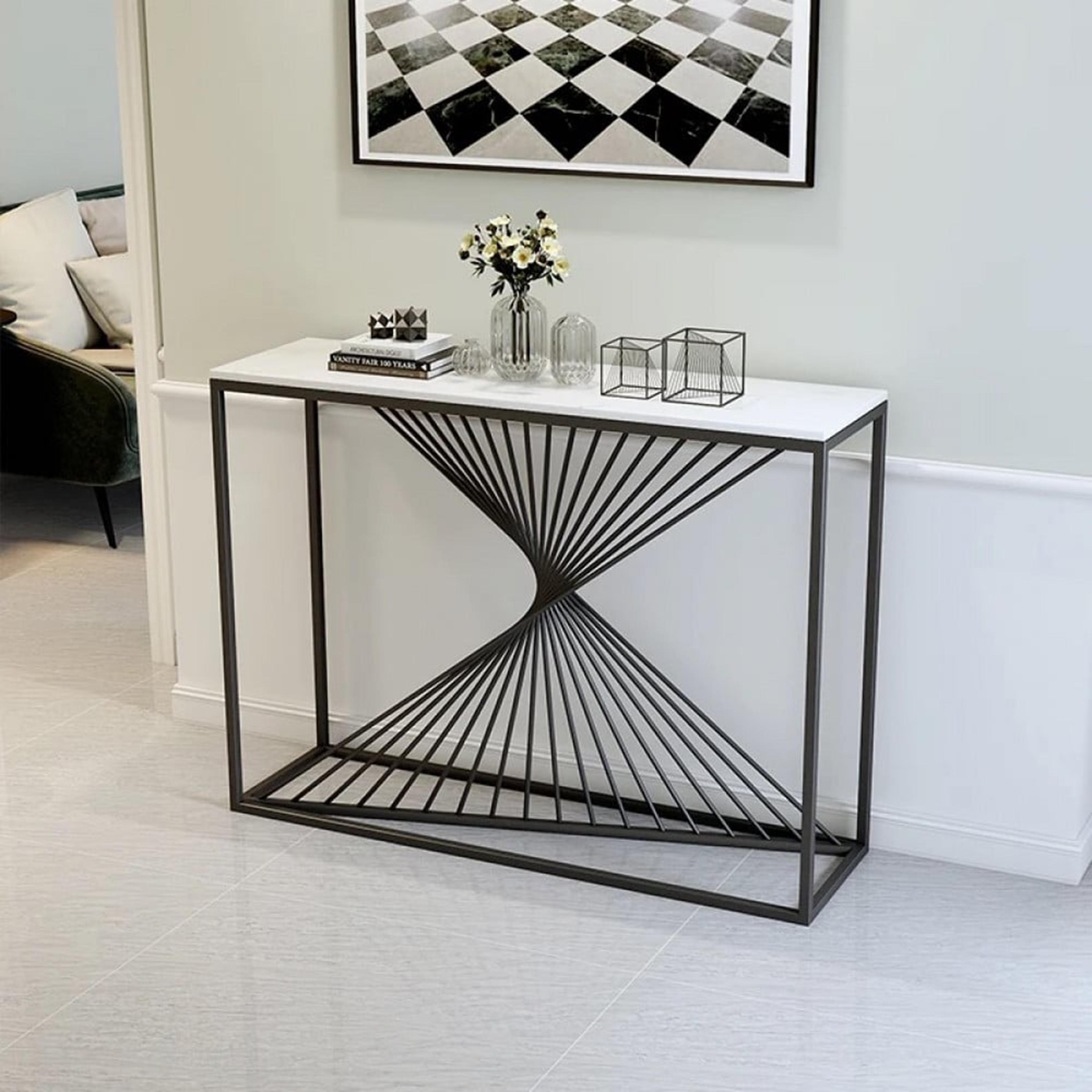 Marble Top Console Table-furniture-livingroom-consoletablesandmirrors-image-2