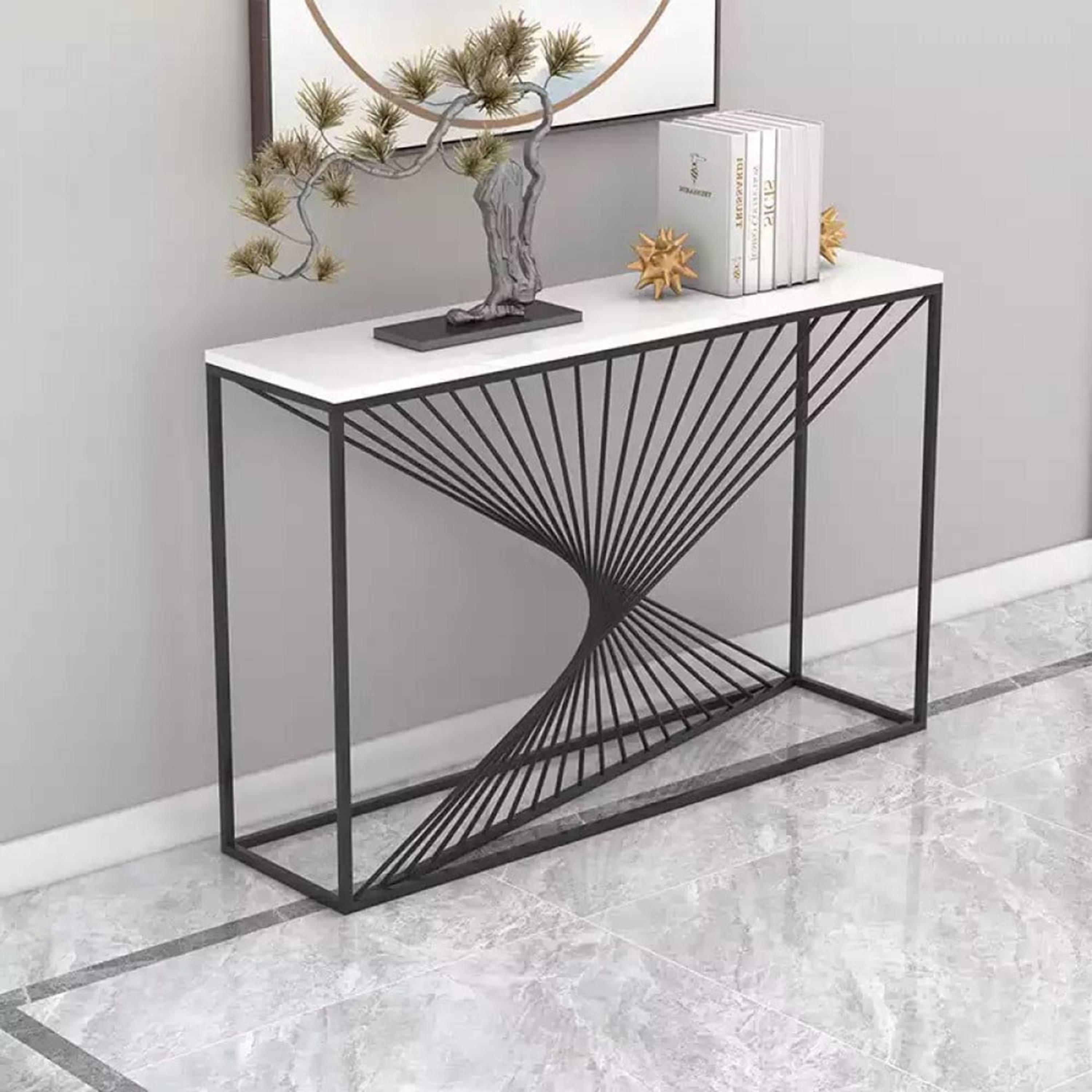 Marble Top Console Table-furniture-livingroom-consoletablesandmirrors-image-4
