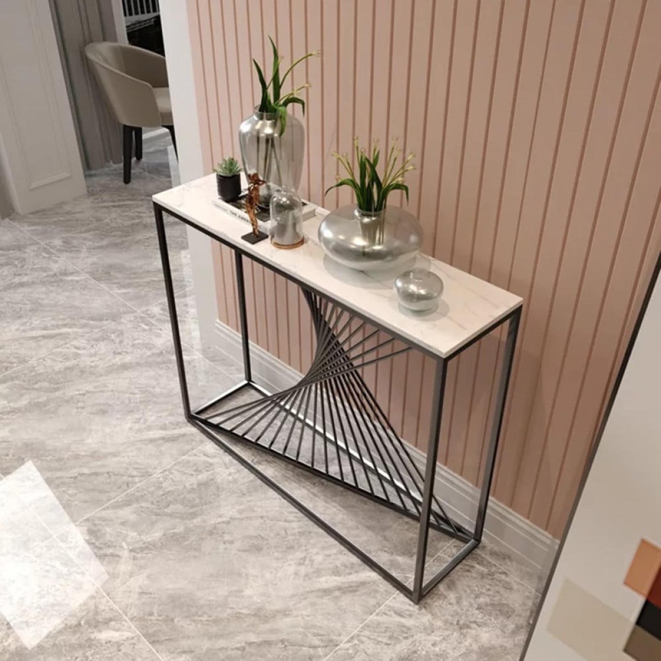 Marble Top Console Table-furniture-livingroom-consoletablesandmirrors-image-5