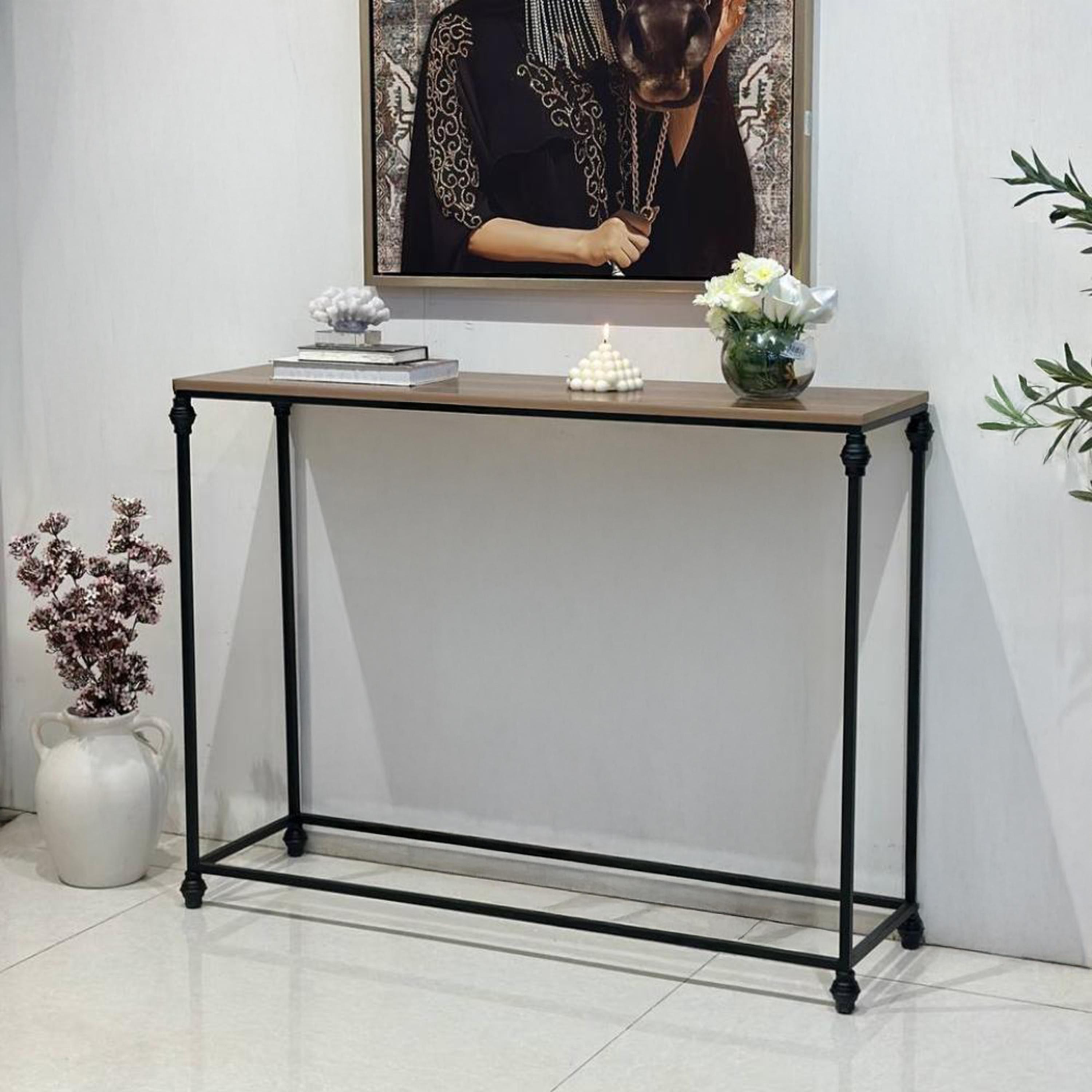 Wooden Top Console Table-furniture-livingroom-consoletablesandmirrors-image-1