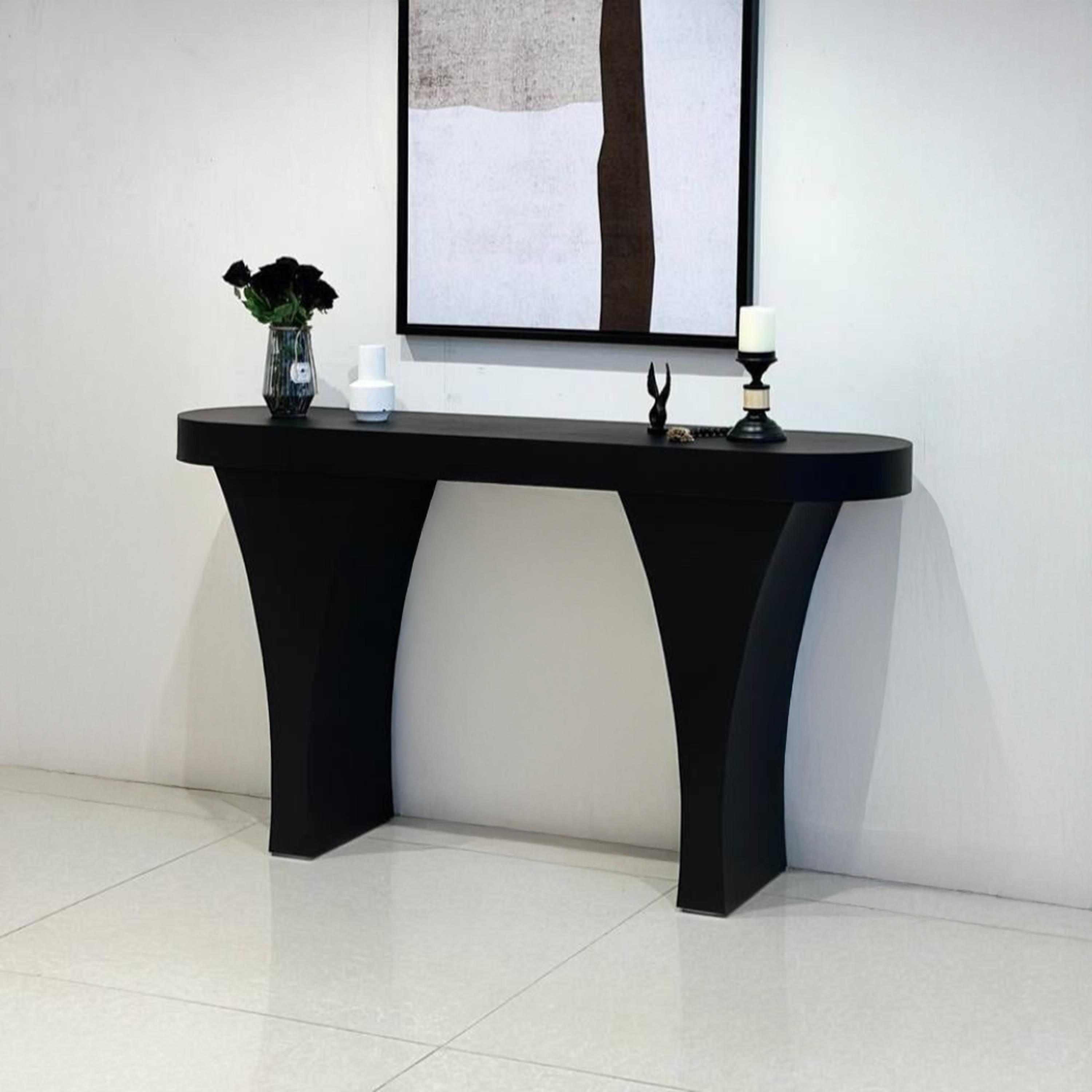 Wooden Top Console Table - 160x40x90 cms-furniture-livingroom-consoletablesandmirrors-image-2