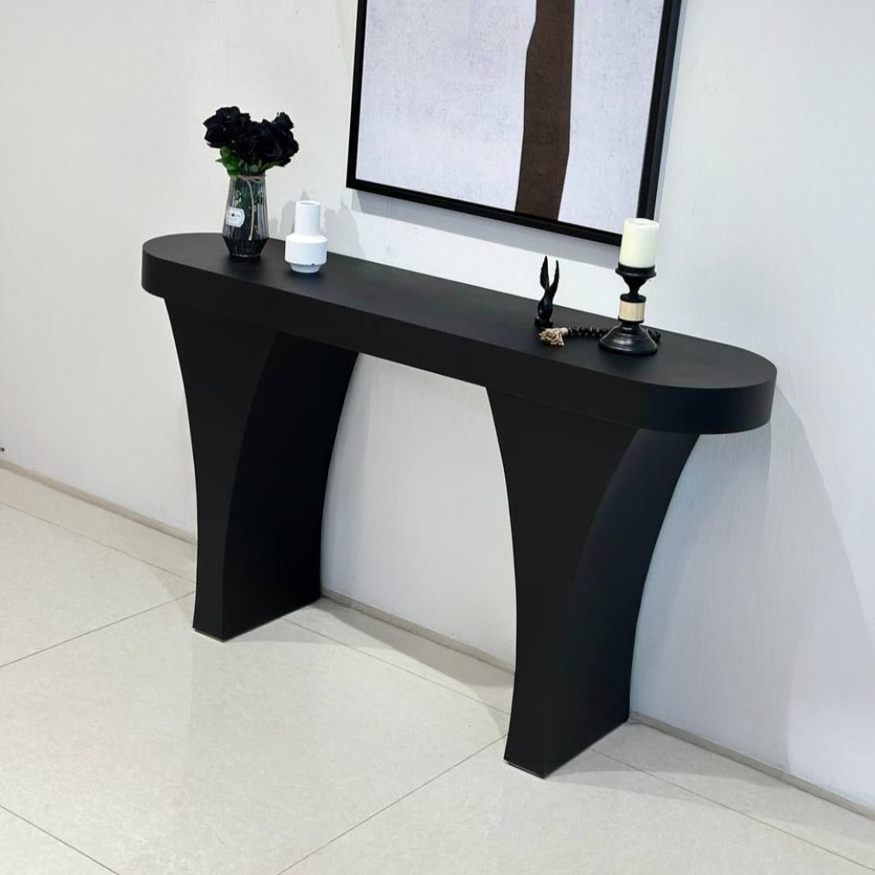 Wooden Top Console Table - 160x40x90 cms-furniture-livingroom-consoletablesandmirrors-image-3