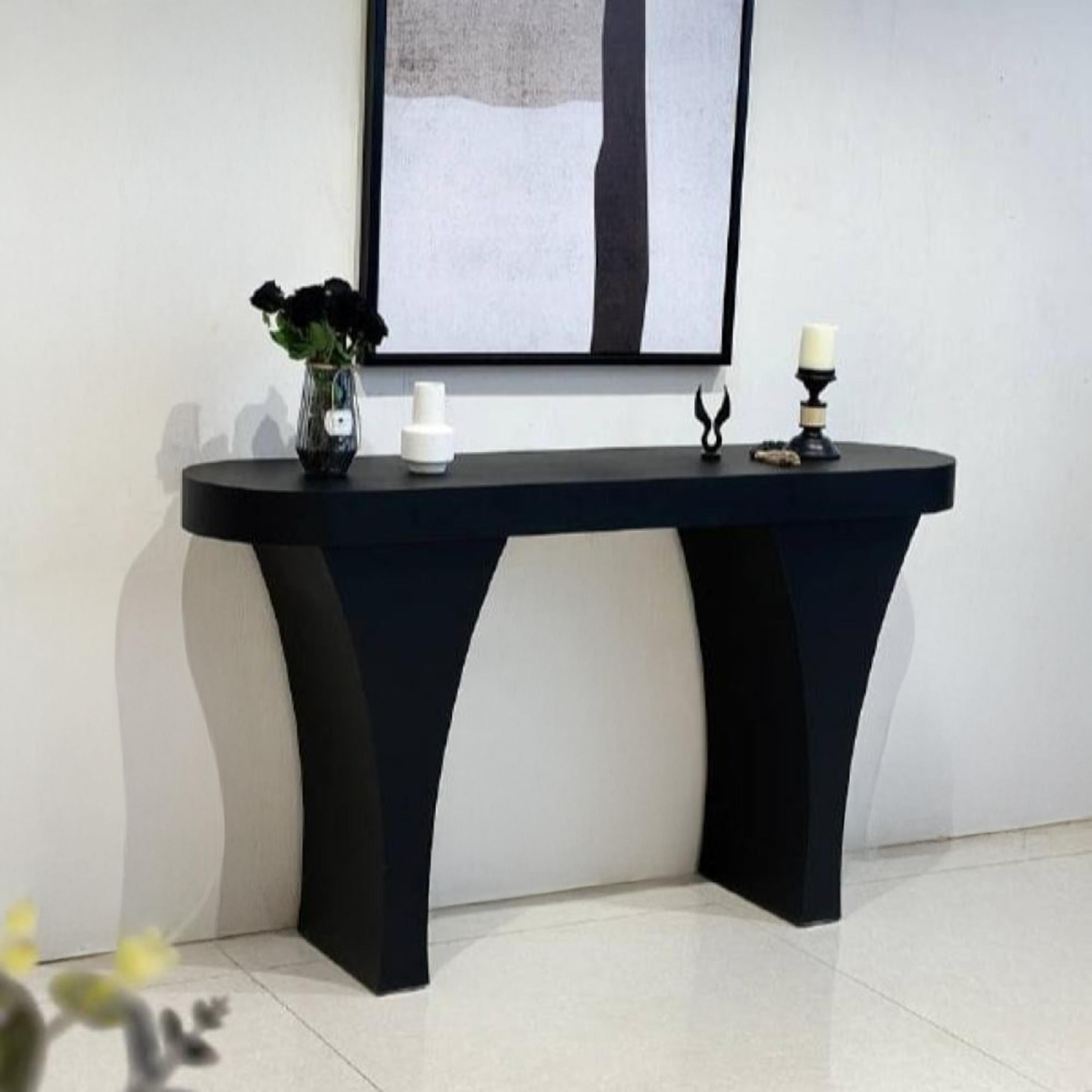Wooden Top Console Table - 160x40x90 cms-furniture-livingroom-consoletablesandmirrors-image-4