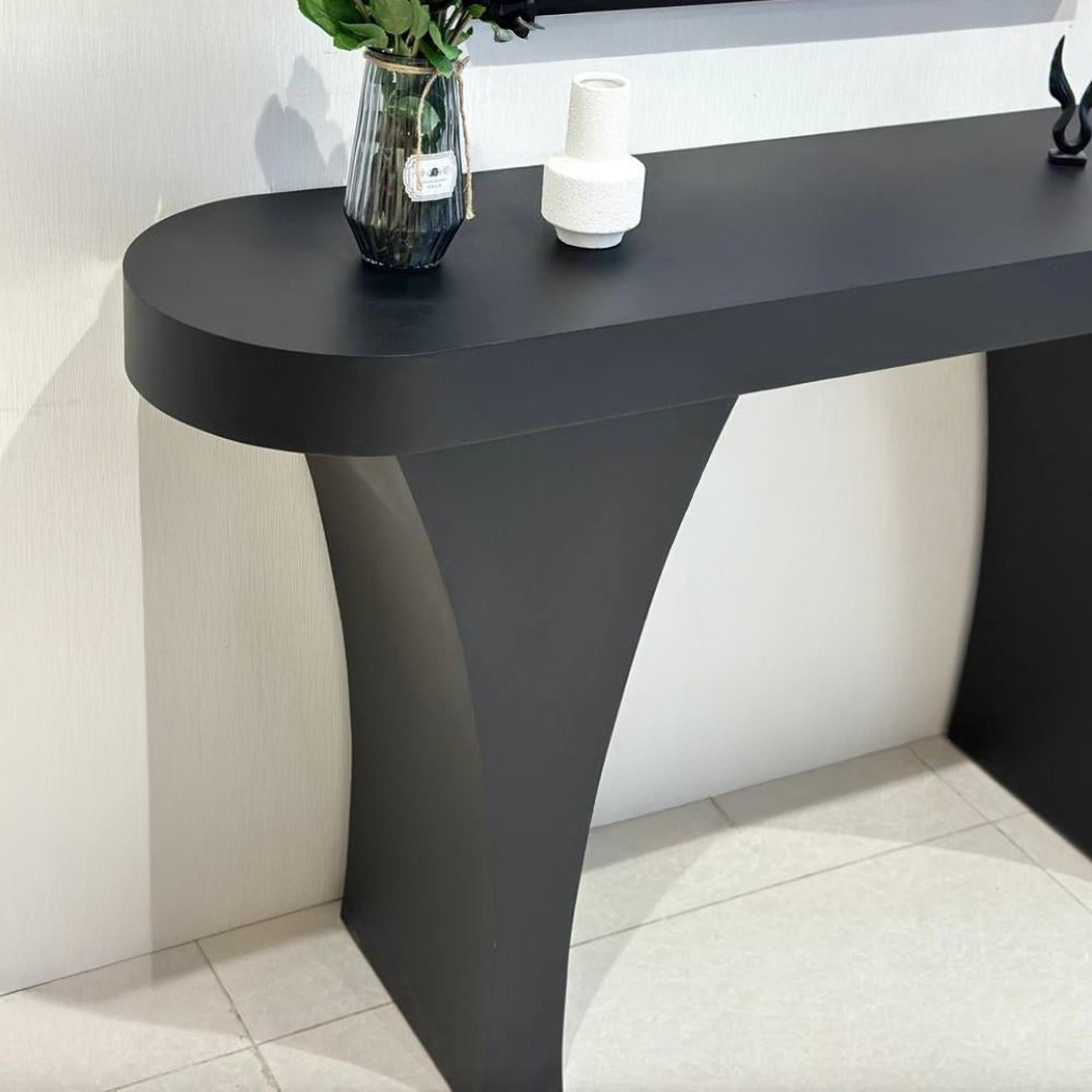 Wooden Top Console Table - 160x40x90 cms-furniture-livingroom-consoletablesandmirrors-image-5