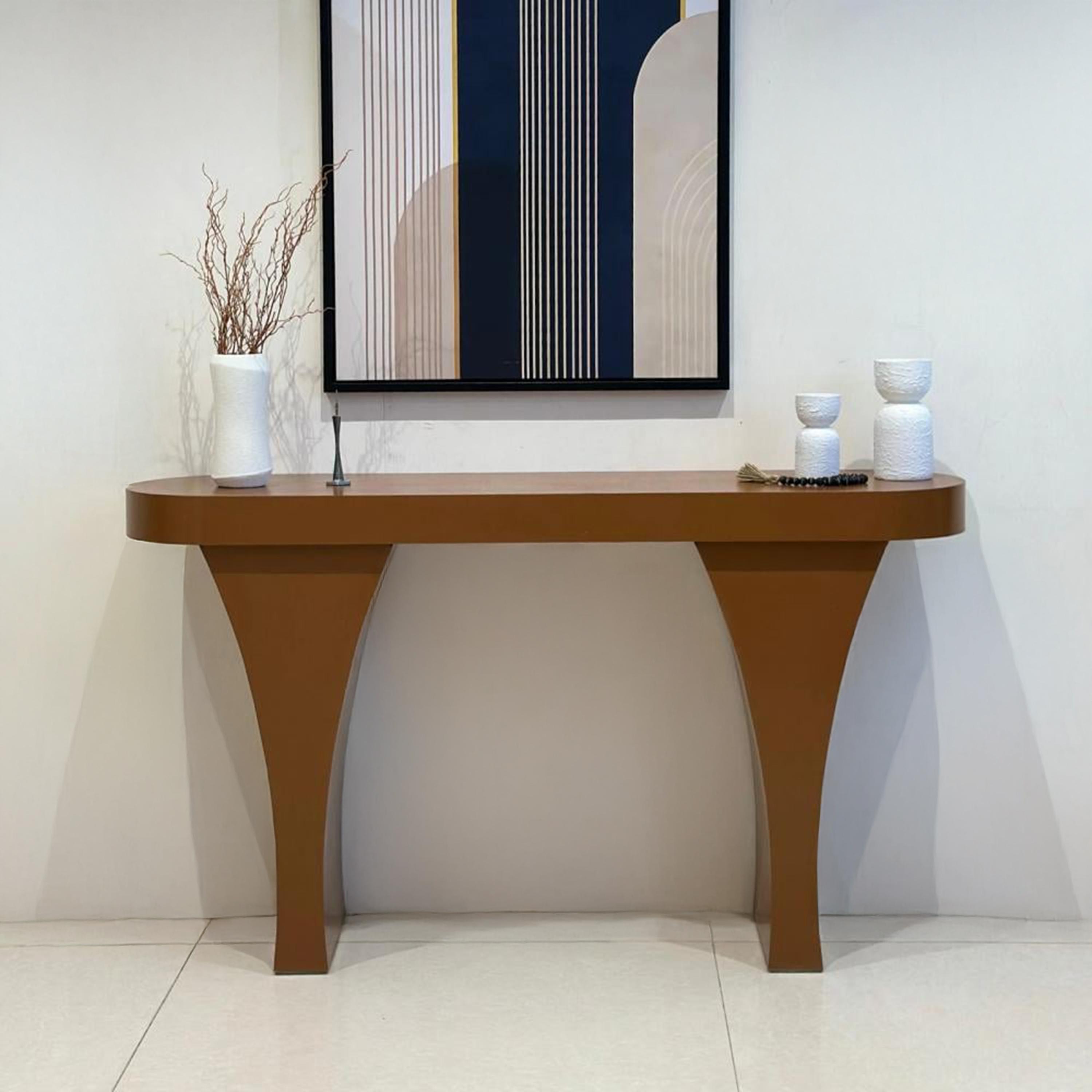 Wooden Top Console Table - 160x40x90 cms-furniture-livingroom-consoletablesandmirrors-image-1