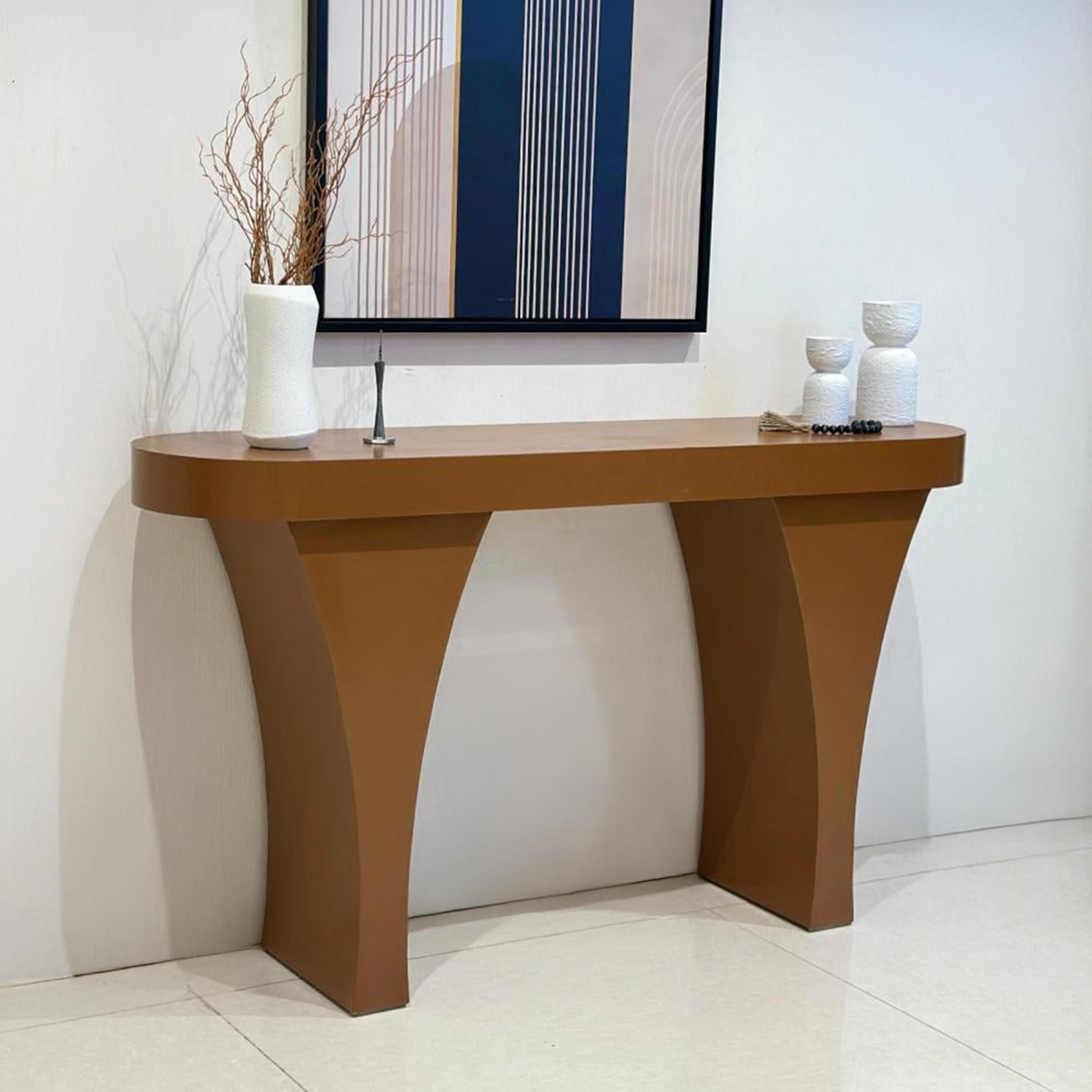 Wooden Top Console Table - 160x40x90 cms-furniture-livingroom-consoletablesandmirrors-image-2