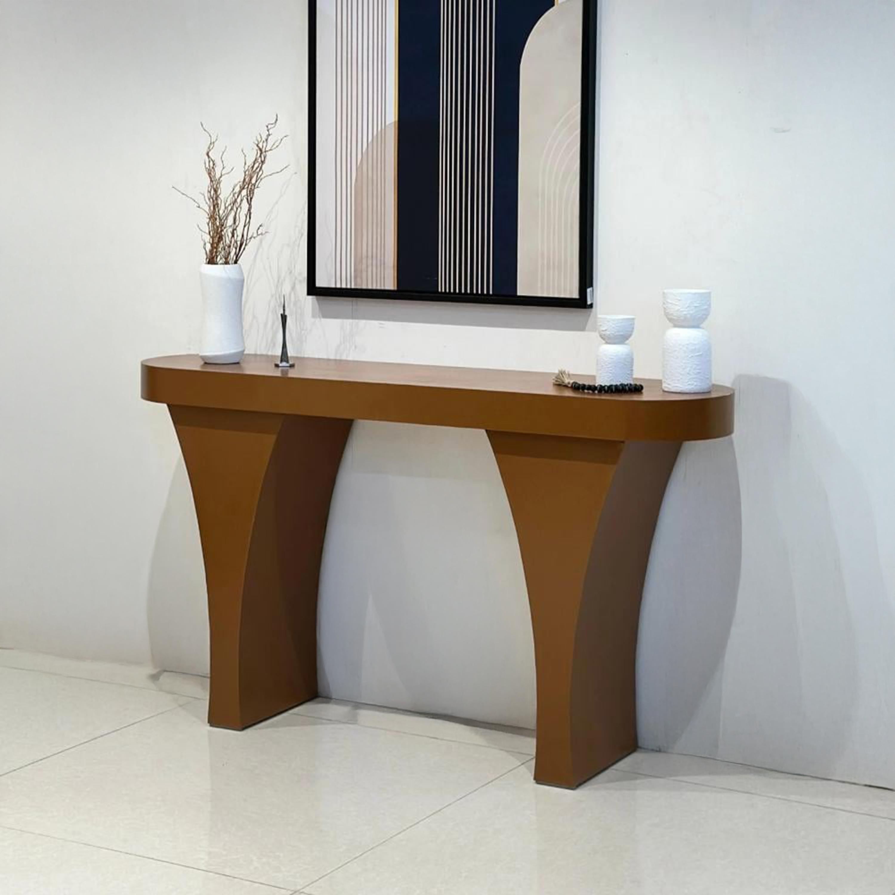Wooden Top Console Table - 160x40x90 cms-furniture-livingroom-consoletablesandmirrors-image-3