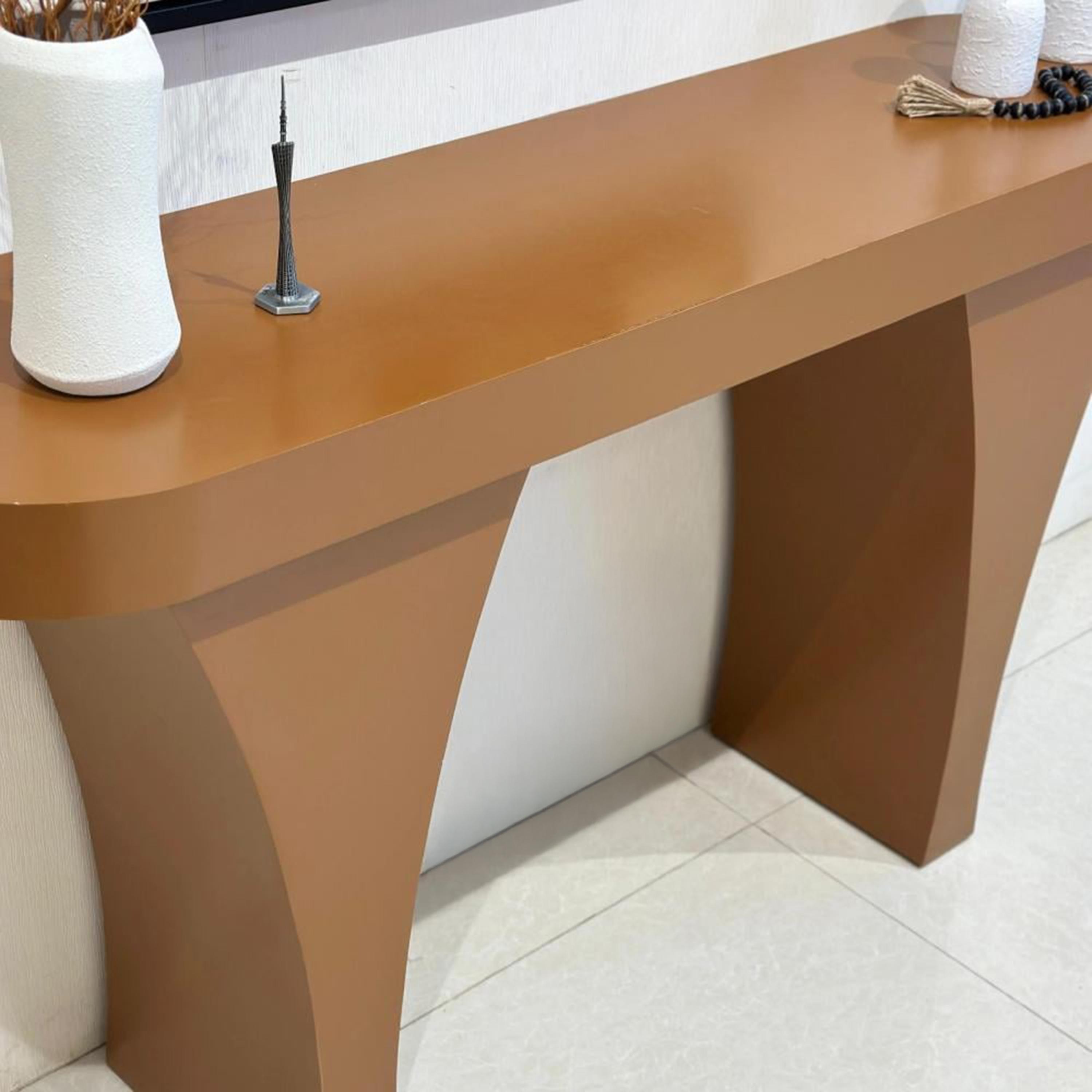 Wooden Top Console Table - 160x40x90 cms-furniture-livingroom-consoletablesandmirrors-image-4