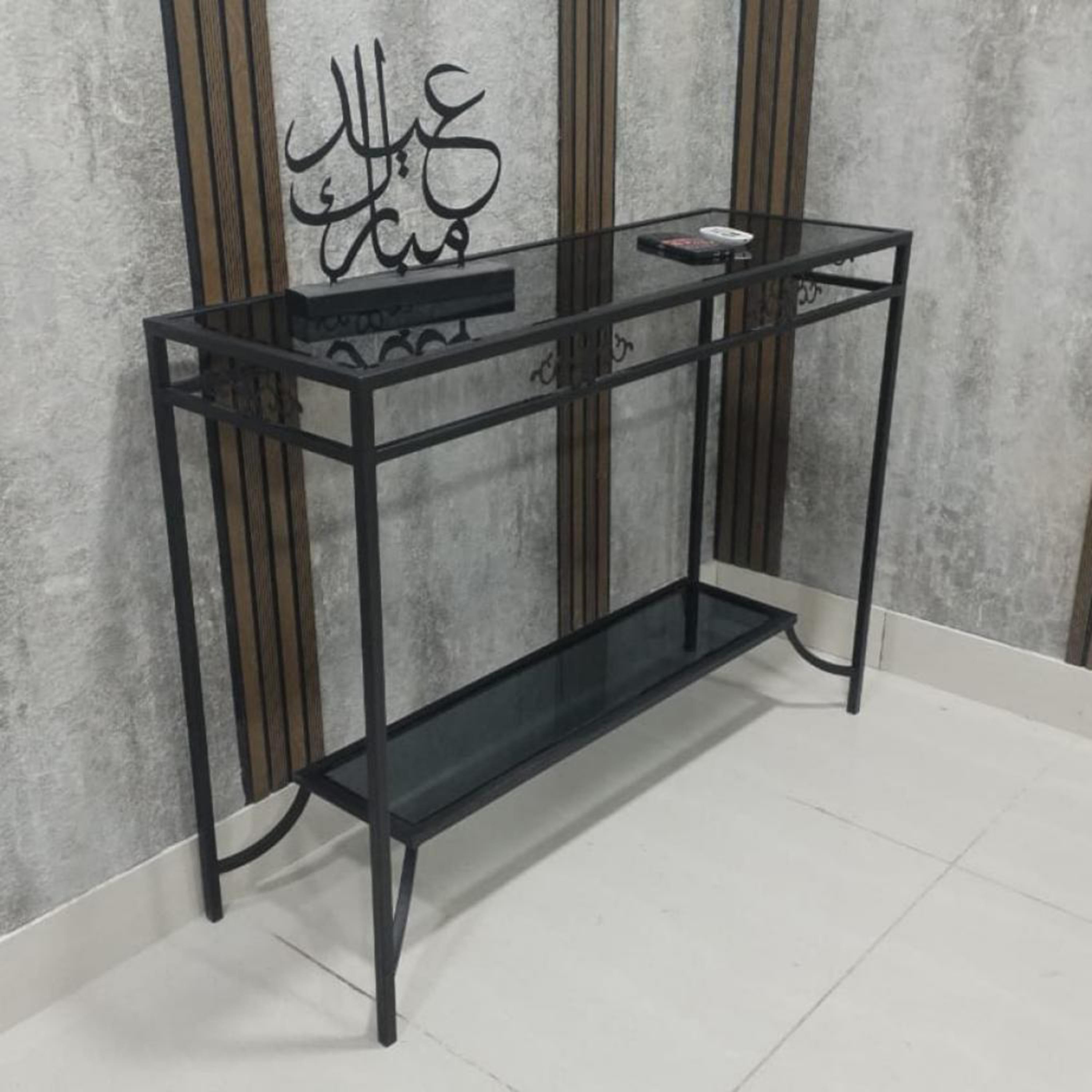 Glass Top Console Table-furniture-livingroom-consoletablesandmirrors-image-1