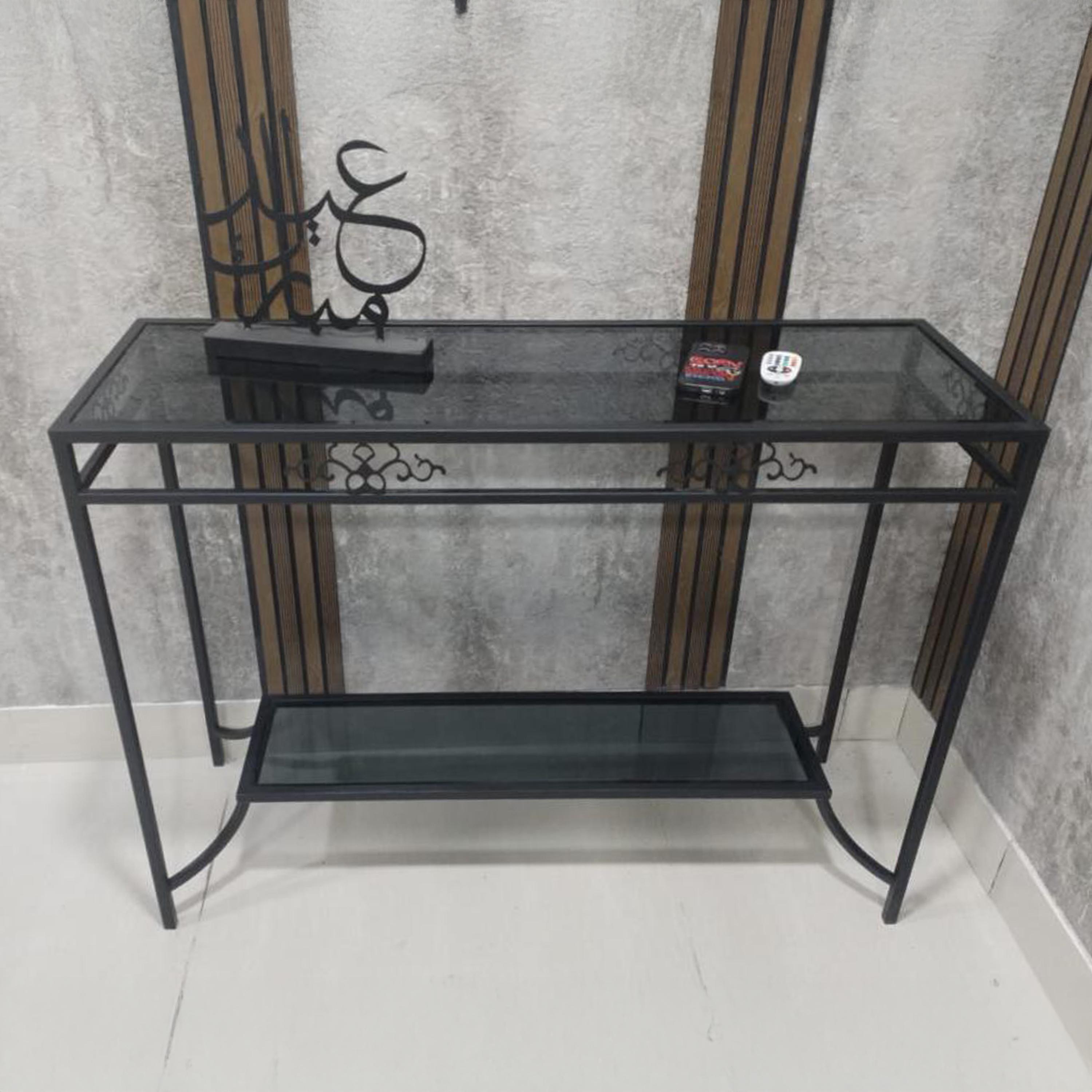 Glass Top Console Table-furniture-livingroom-consoletablesandmirrors-image-2