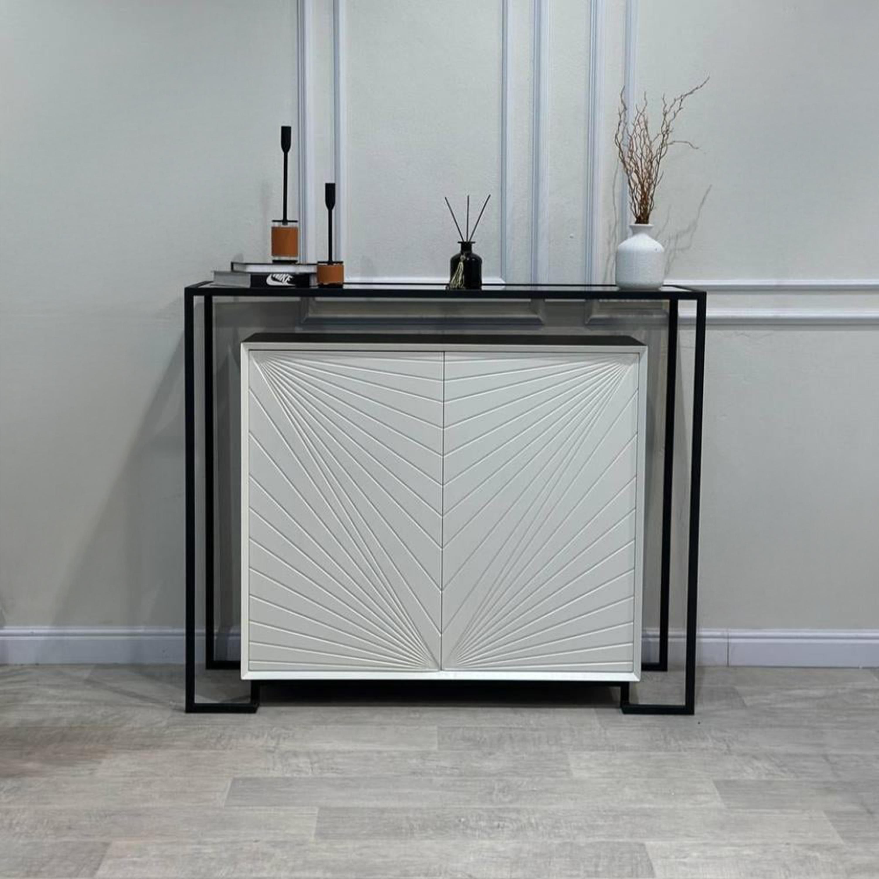 Glass Top Console Table-furniture-livingroom-consoletablesandmirrors-image-1