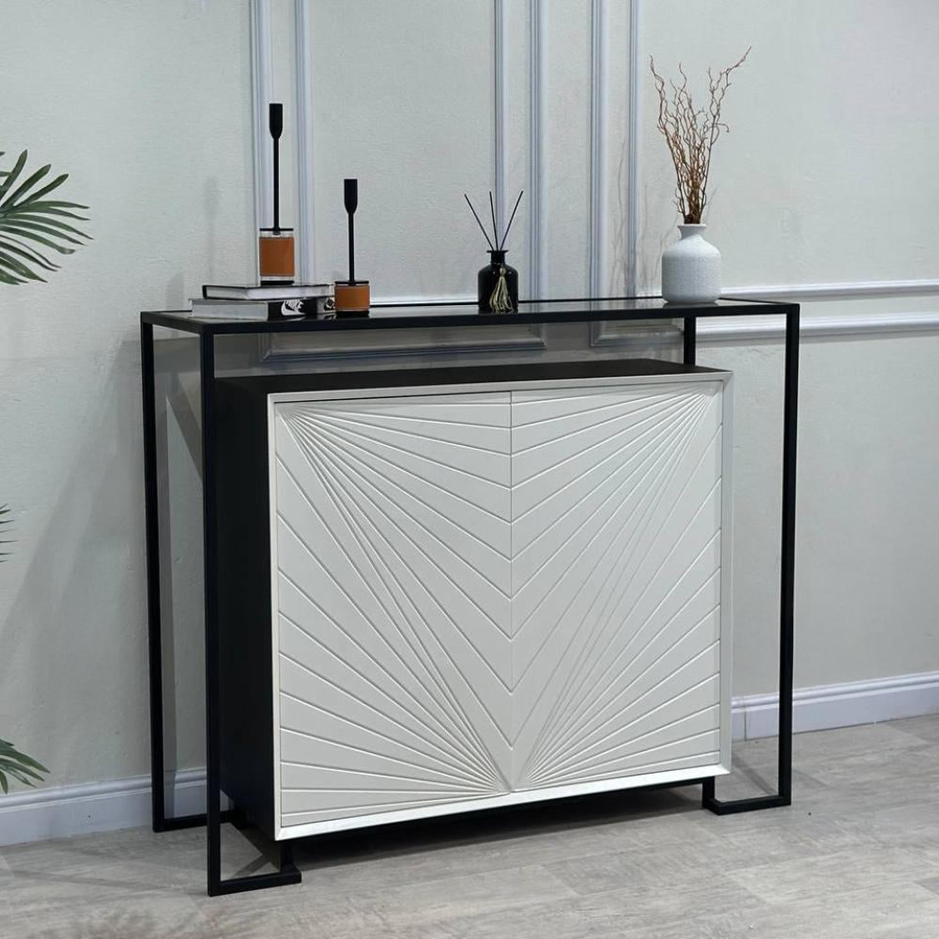 Glass Top Console Table-furniture-livingroom-consoletablesandmirrors-image-2