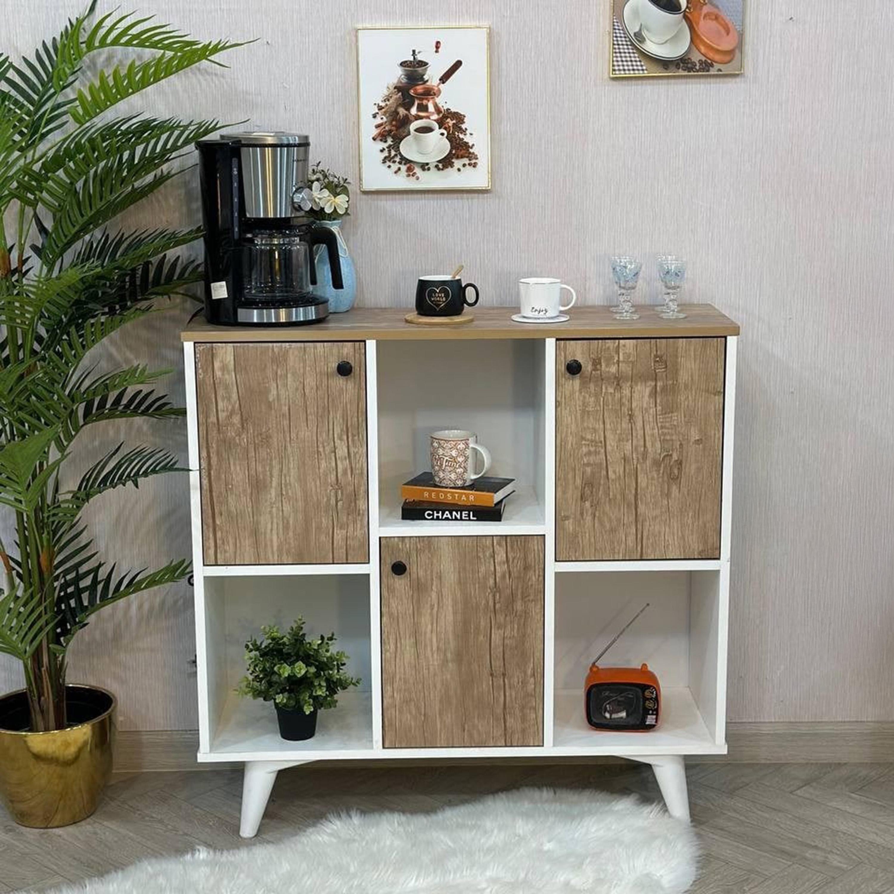 Wooden Storage Cabinet - 100x33x90 cms-furniture-livingroom-storageanddisplaycabinets-image-1