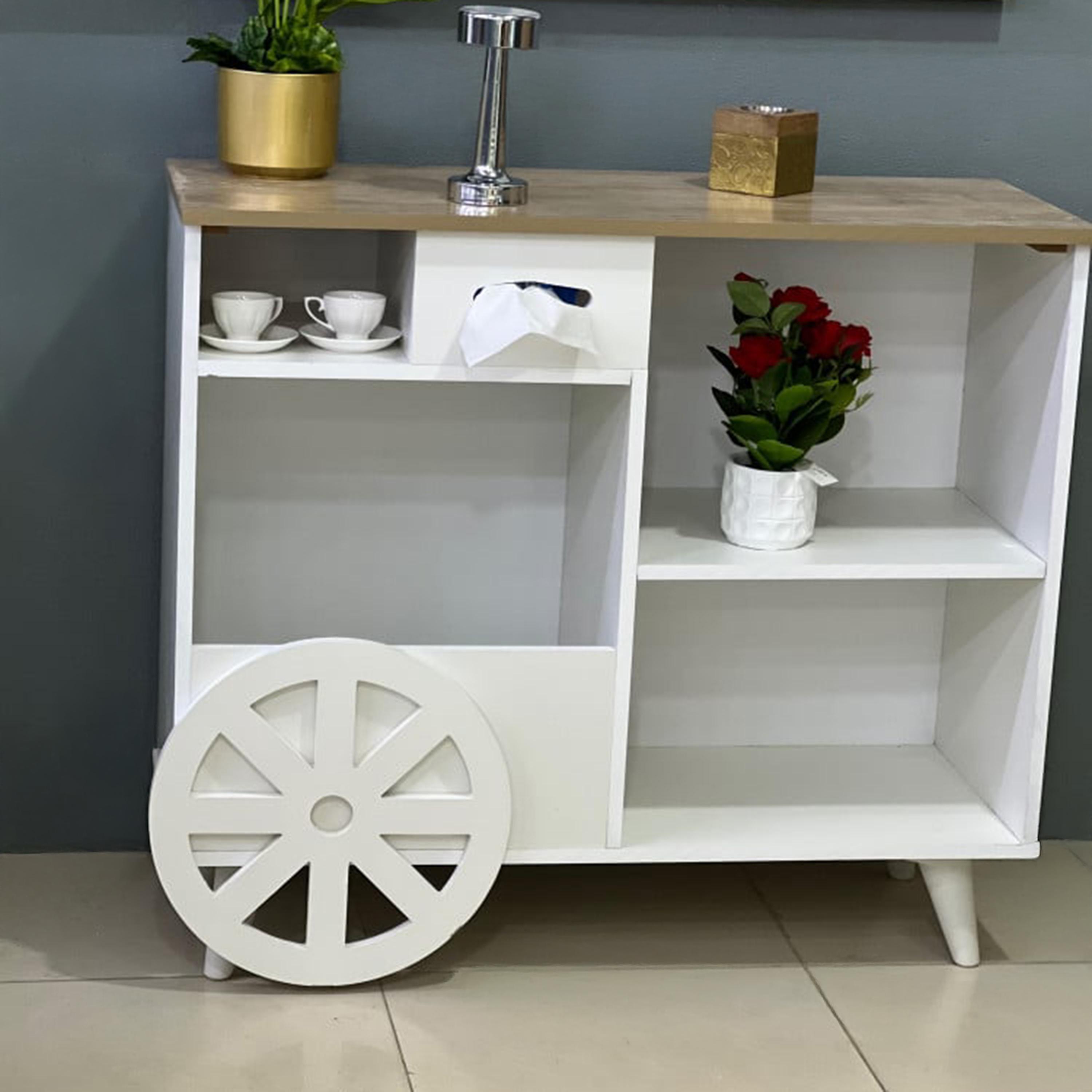 Wooden Storage Cabinet - 100x40x90 cms-furniture-livingroom-storageanddisplaycabinets-image-3