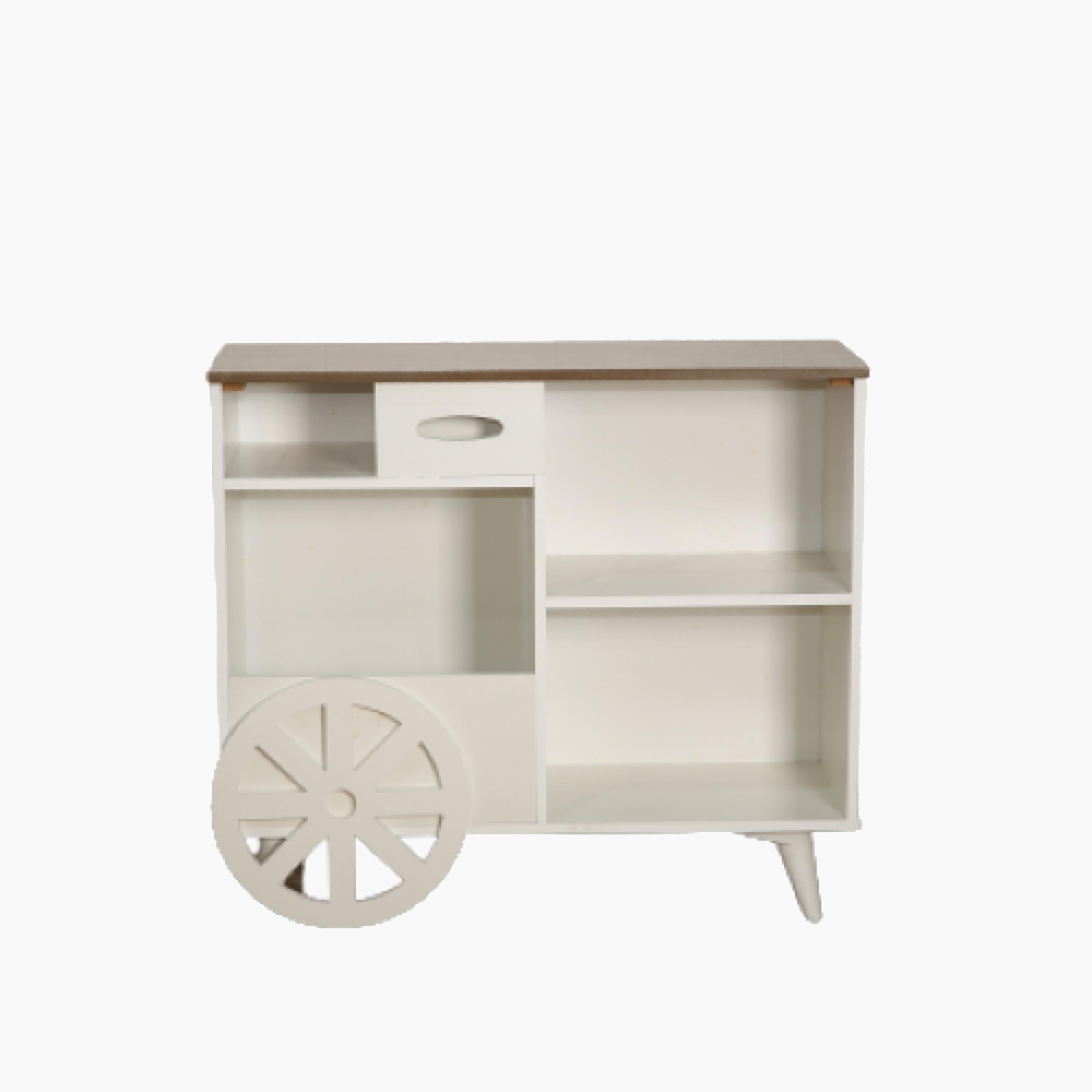 Wooden Storage Cabinet - 100x40x90 cms-furniture-livingroom-storageanddisplaycabinets-image-4