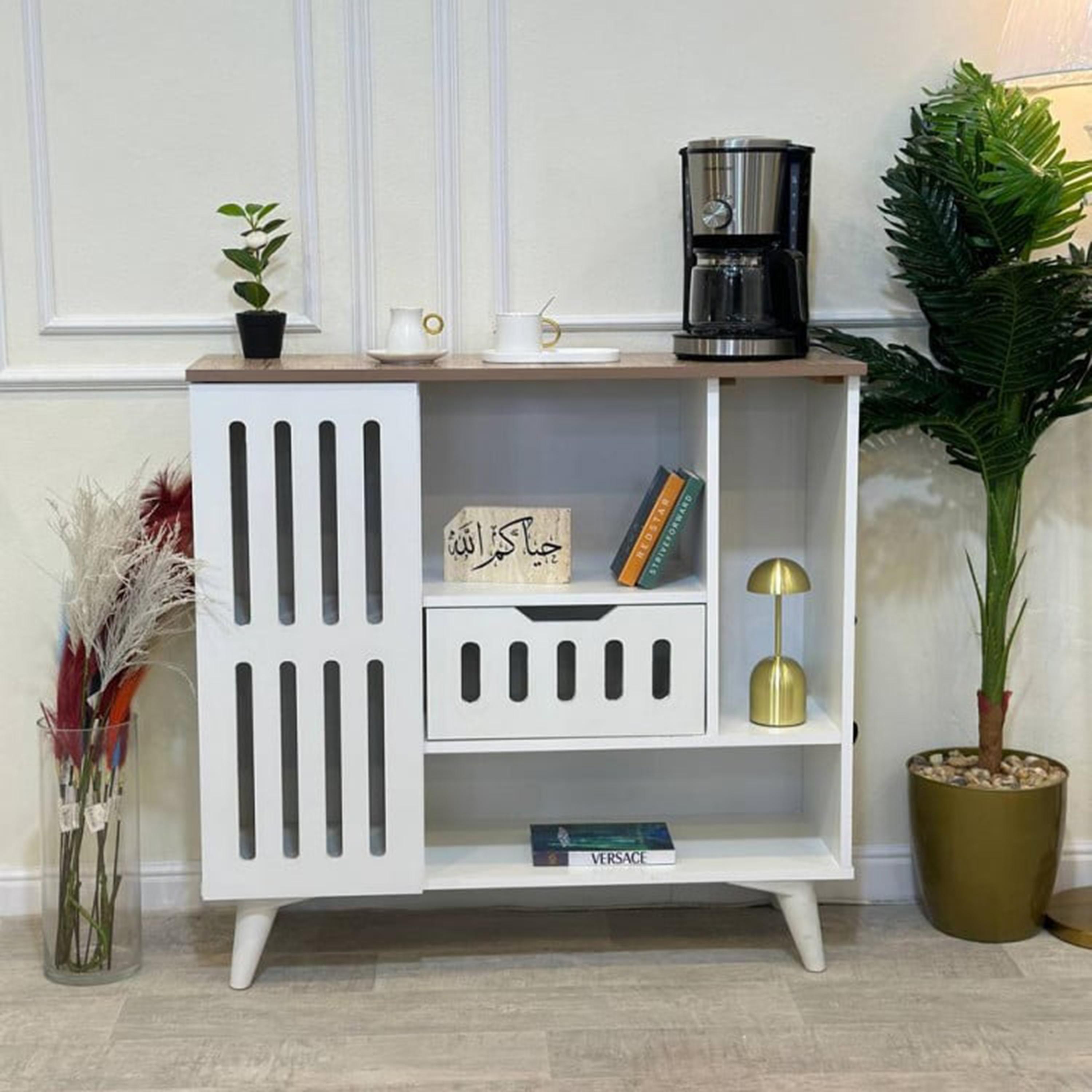Wooden Storage Cabinet - 100x30x95 cms-furniture-livingroom-storageanddisplaycabinets-image-2