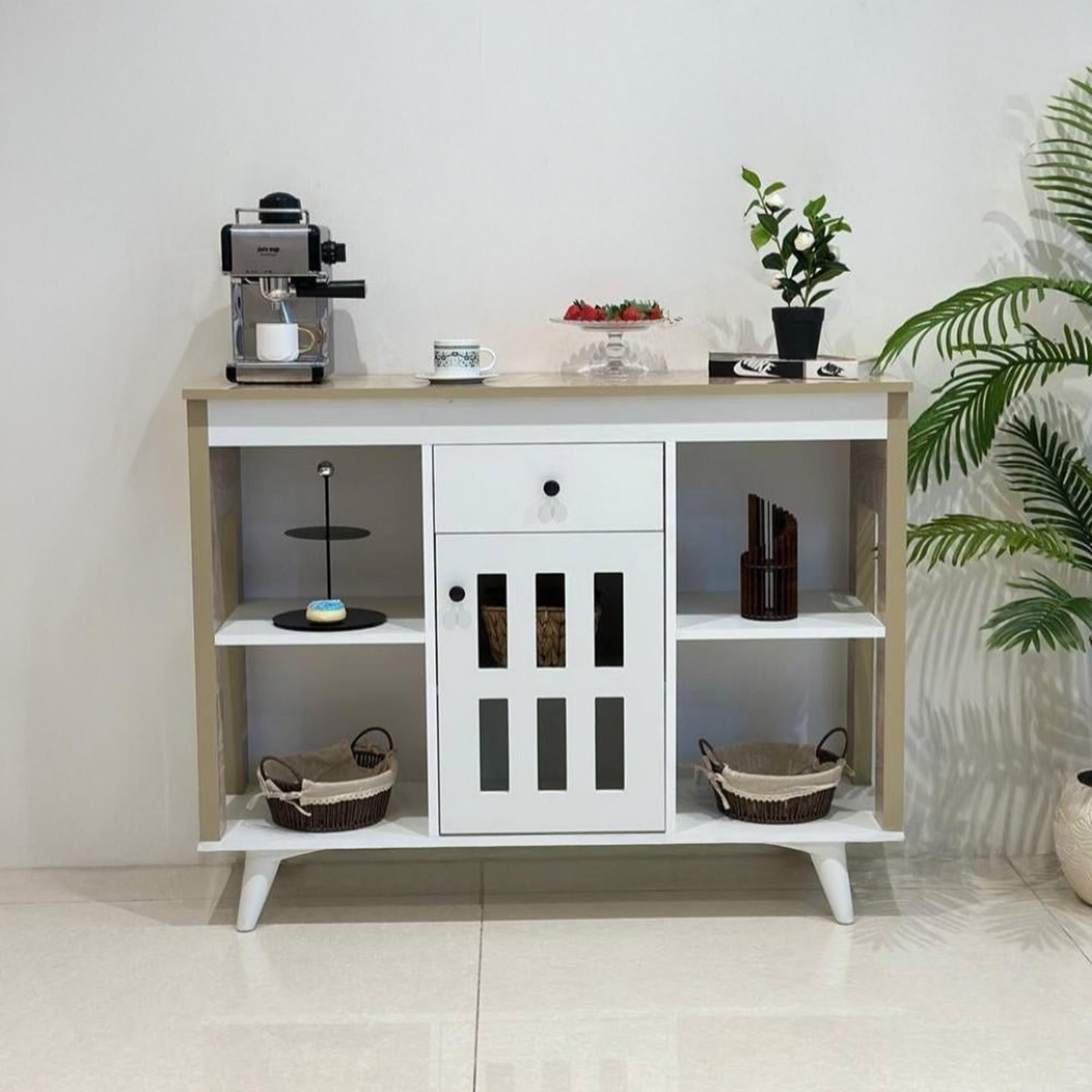 Wooden Storage Cabinet - 122x40x94 cms-furniture-livingroom-storageanddisplaycabinets-image-1