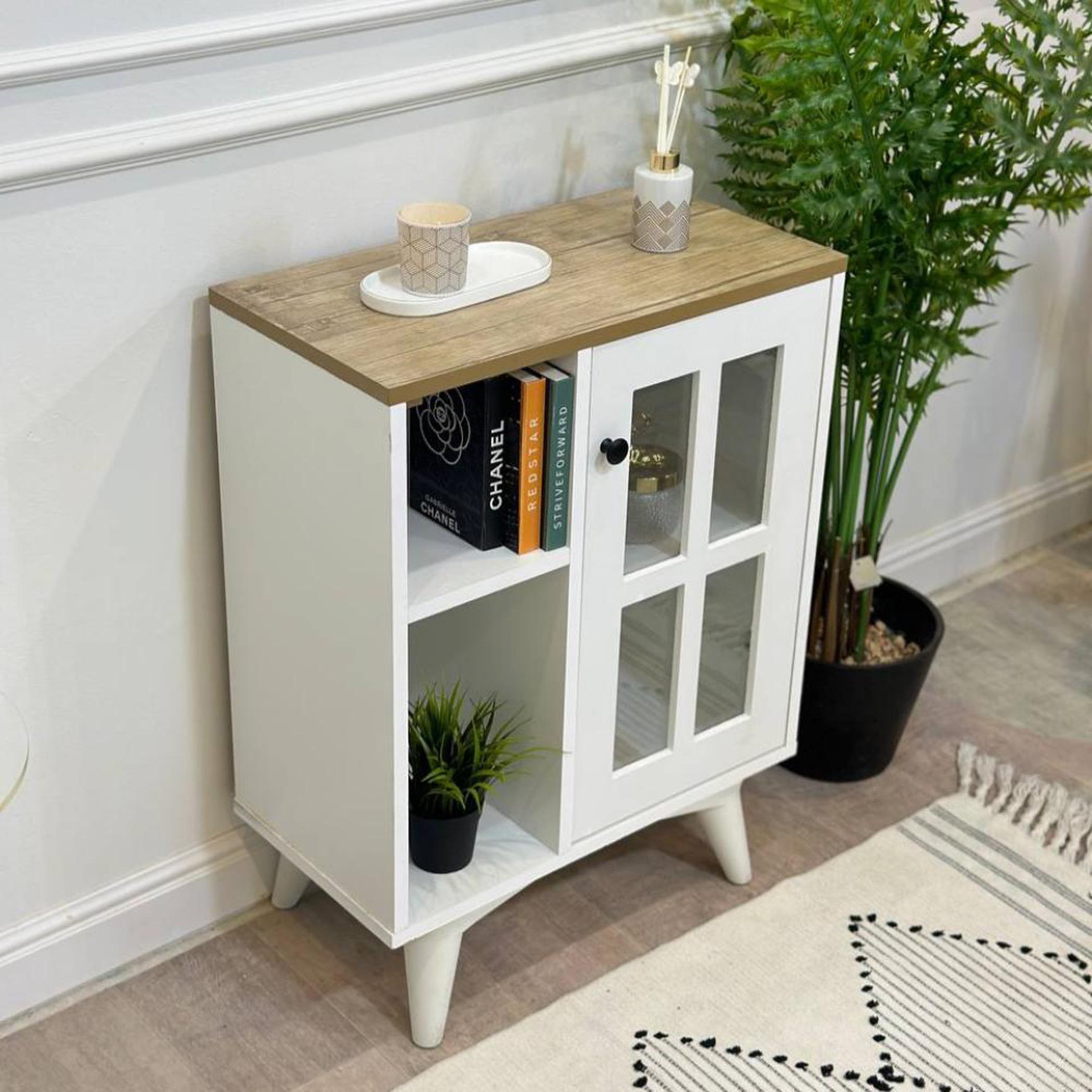 Wooden Storage Cabinet - 58x30x77 cms-furniture-livingroom-storageanddisplaycabinets-image-2