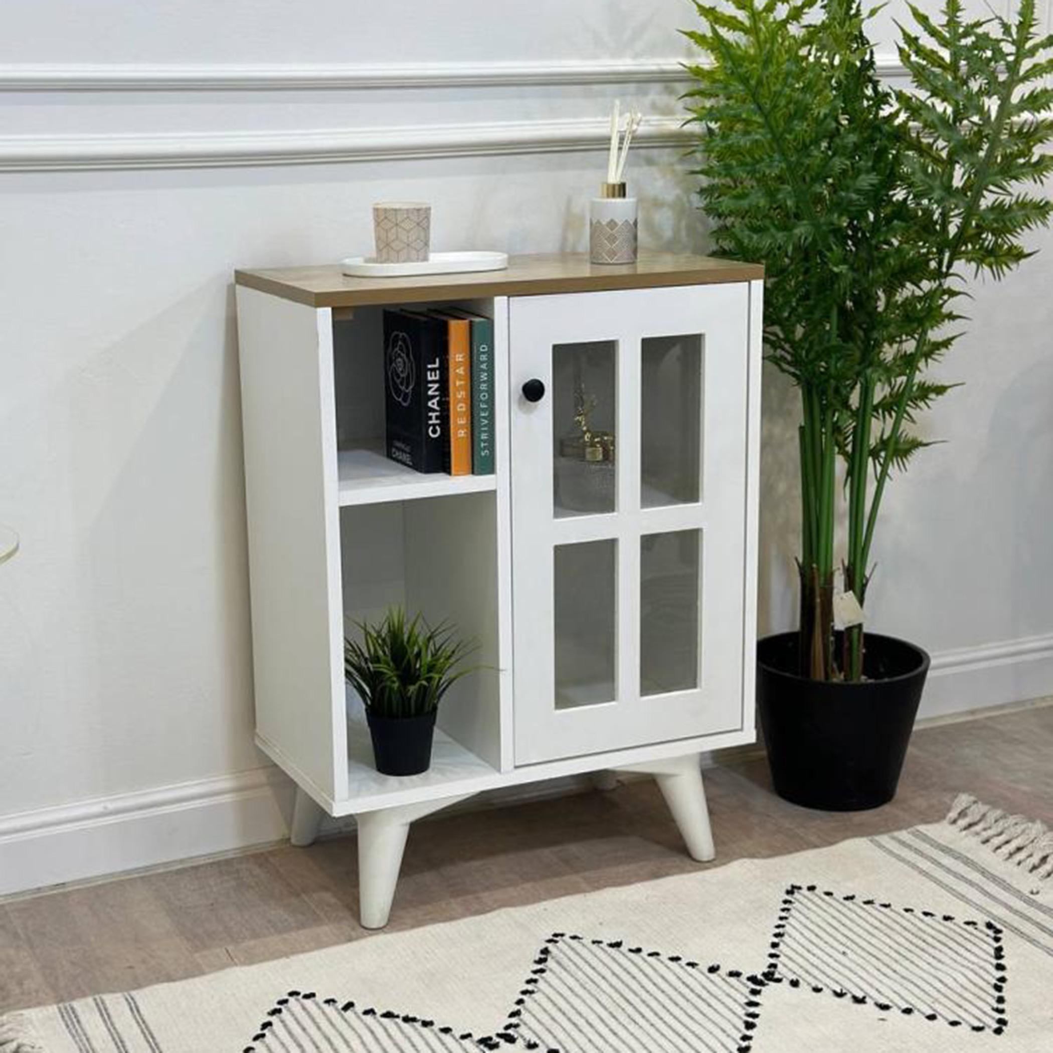 Wooden Storage Cabinet - 58x30x77 cms-furniture-livingroom-storageanddisplaycabinets-image-3