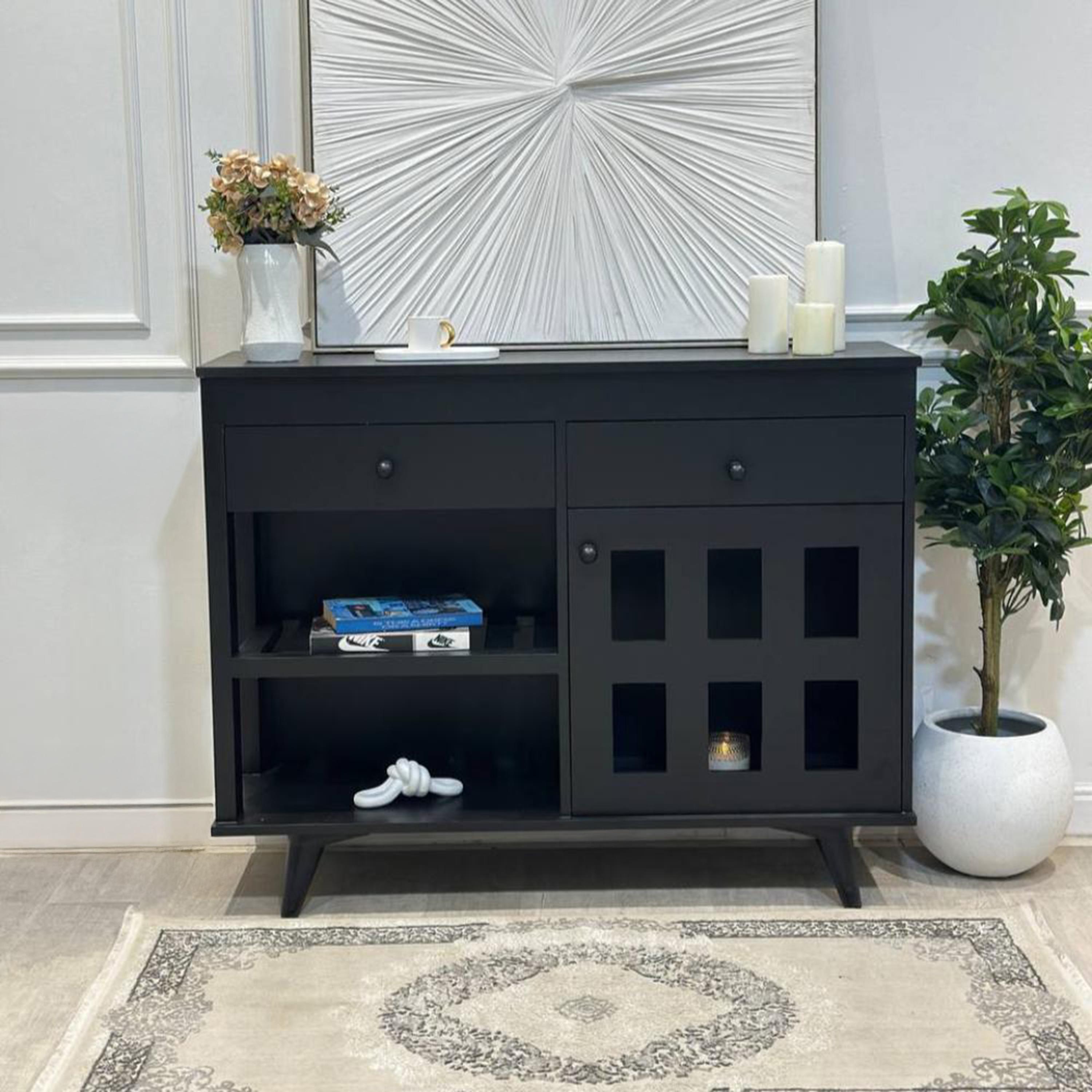 Wooden Storage Cabinet - 120x40x95 cms-furniture-livingroom-storageanddisplaycabinets-image-2
