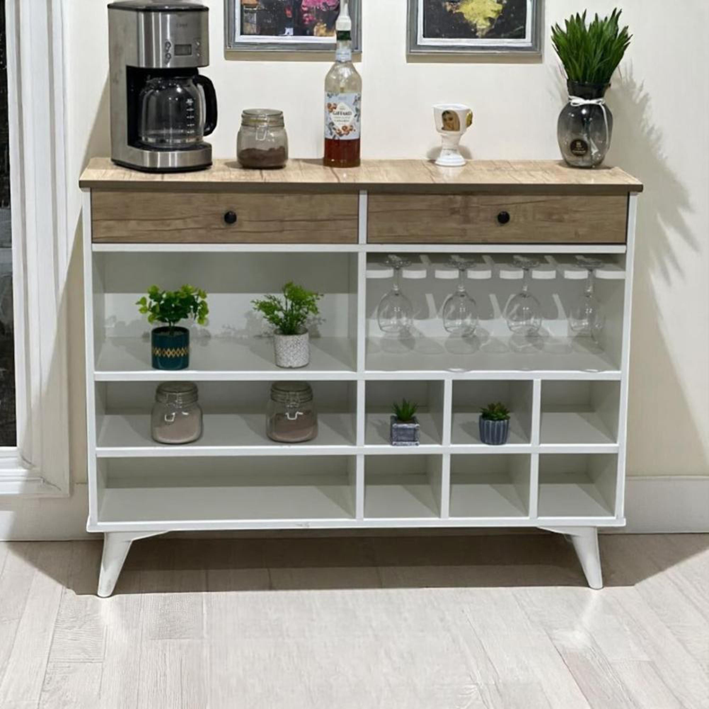 Wooden Coffee Cabinet - 120x33x95 cms-furniture-livingroom-storageanddisplaycabinets-image-1