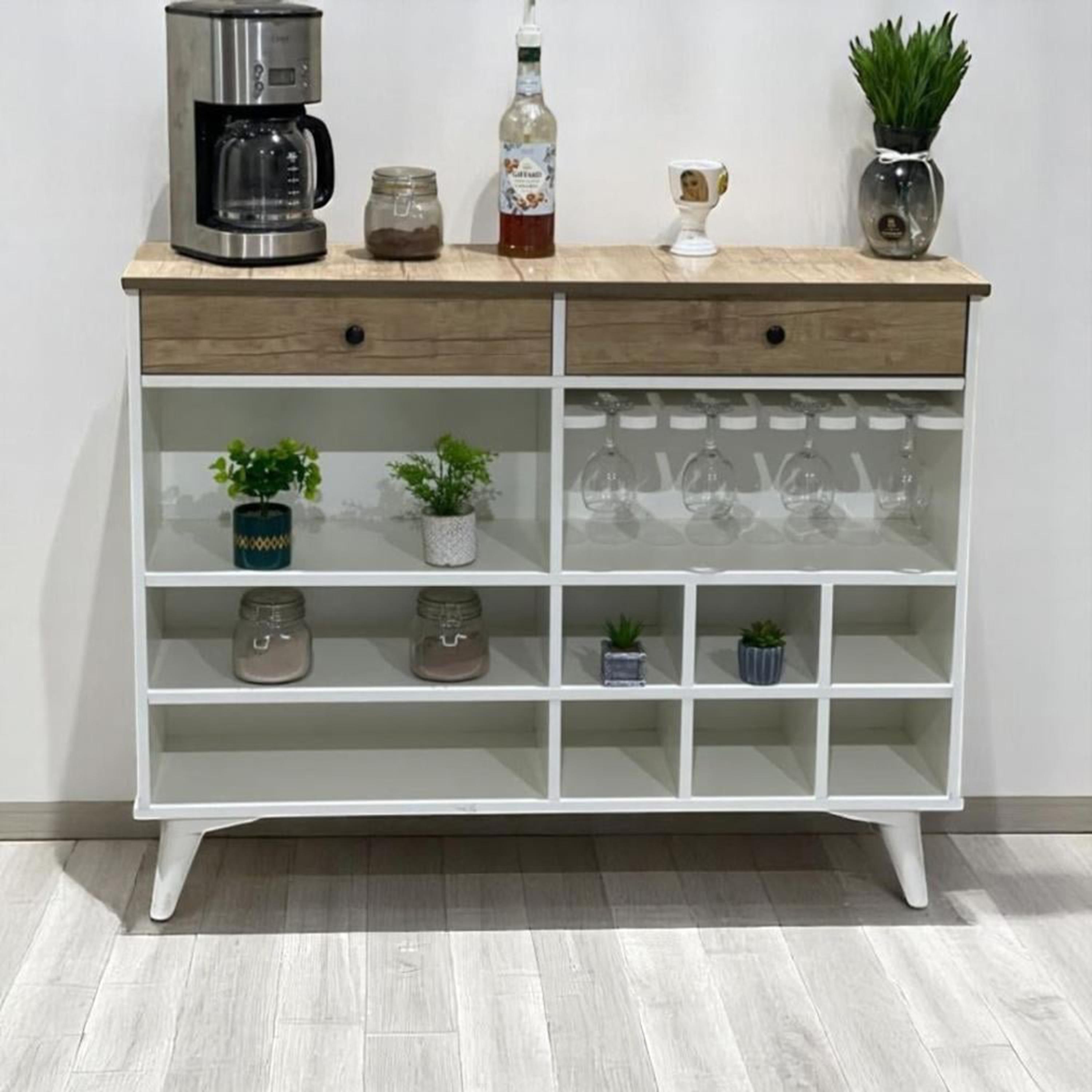 Wooden Coffee Cabinet - 120x33x95 cms-furniture-livingroom-storageanddisplaycabinets-image-2