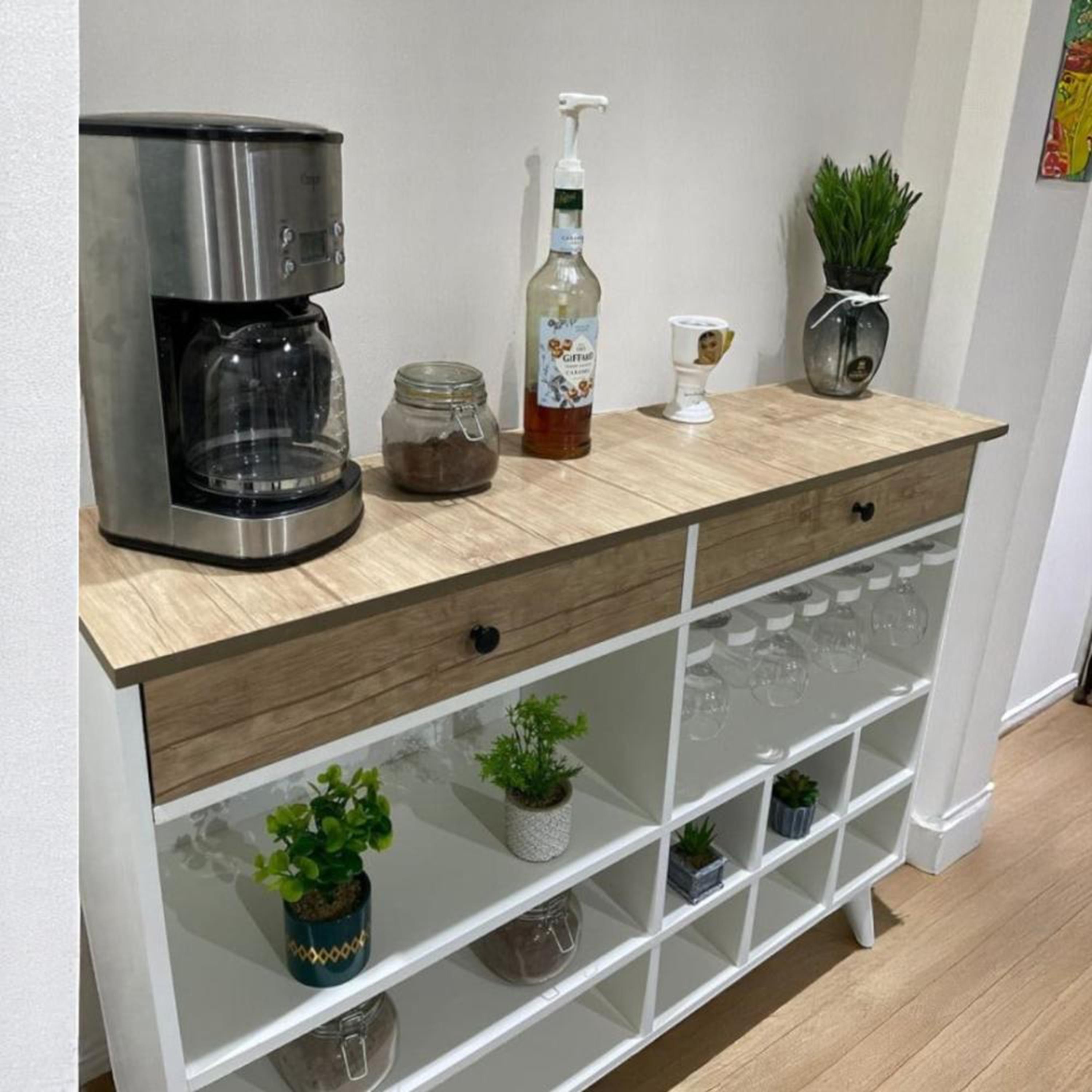 Wooden Coffee Cabinet - 120x33x95 cms-furniture-livingroom-storageanddisplaycabinets-image-4