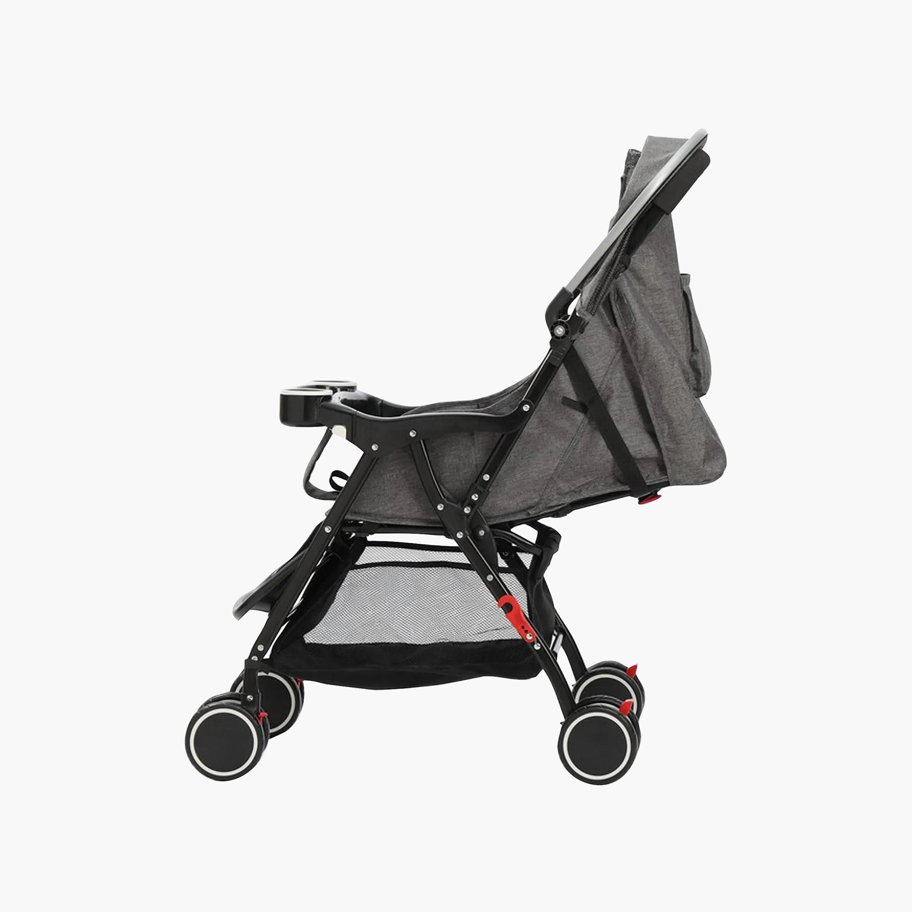 Hababy Auto Fold Stroller with Canopy - Black-baby-gear-strollersandprams-strollers-image-9