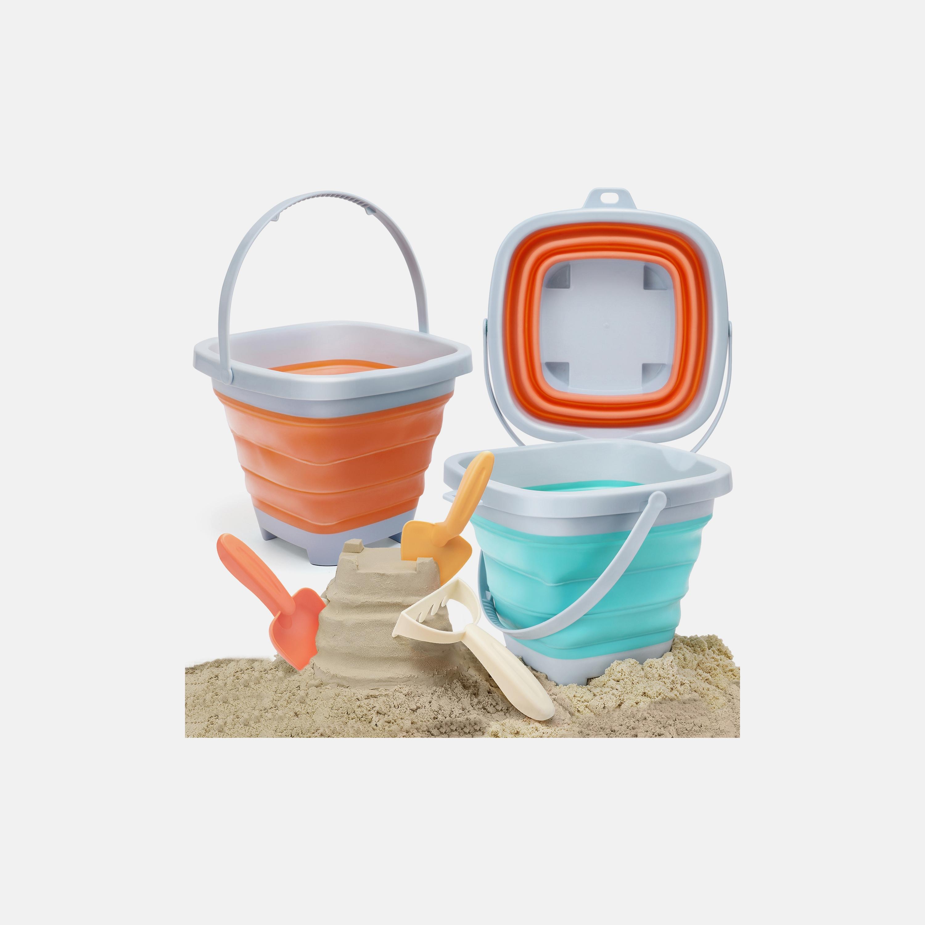 Tumama 6-Piece Foldable Sand Backets Beach Toys Set-toys-outdoor-poolandbeach-beachtoys-image-1