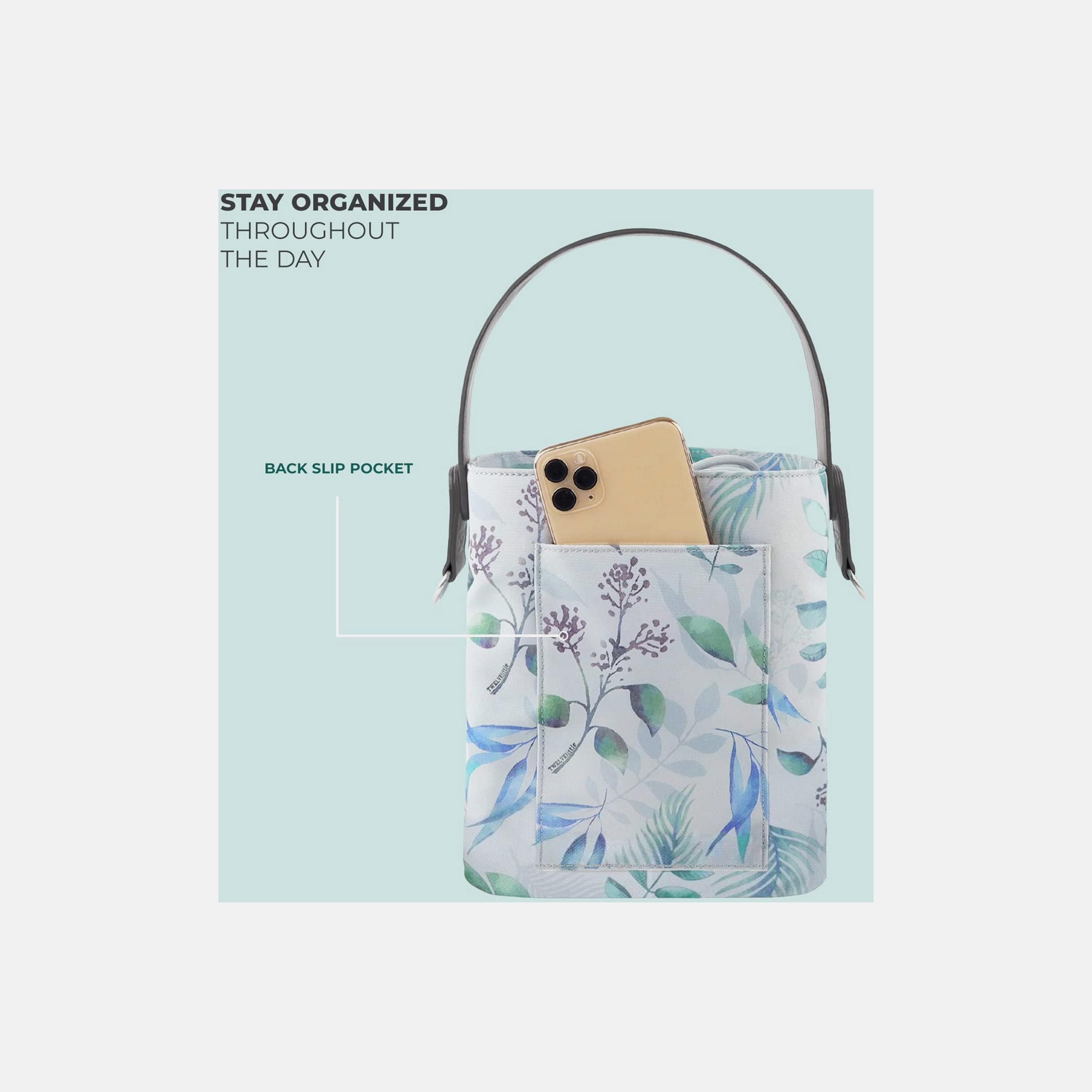 TWELVElittle Summer & Beach Water-Resistant Insulated Bottle Bag - Leaf-baby-feeding-feedingbottles-bottlecovers-image-11
