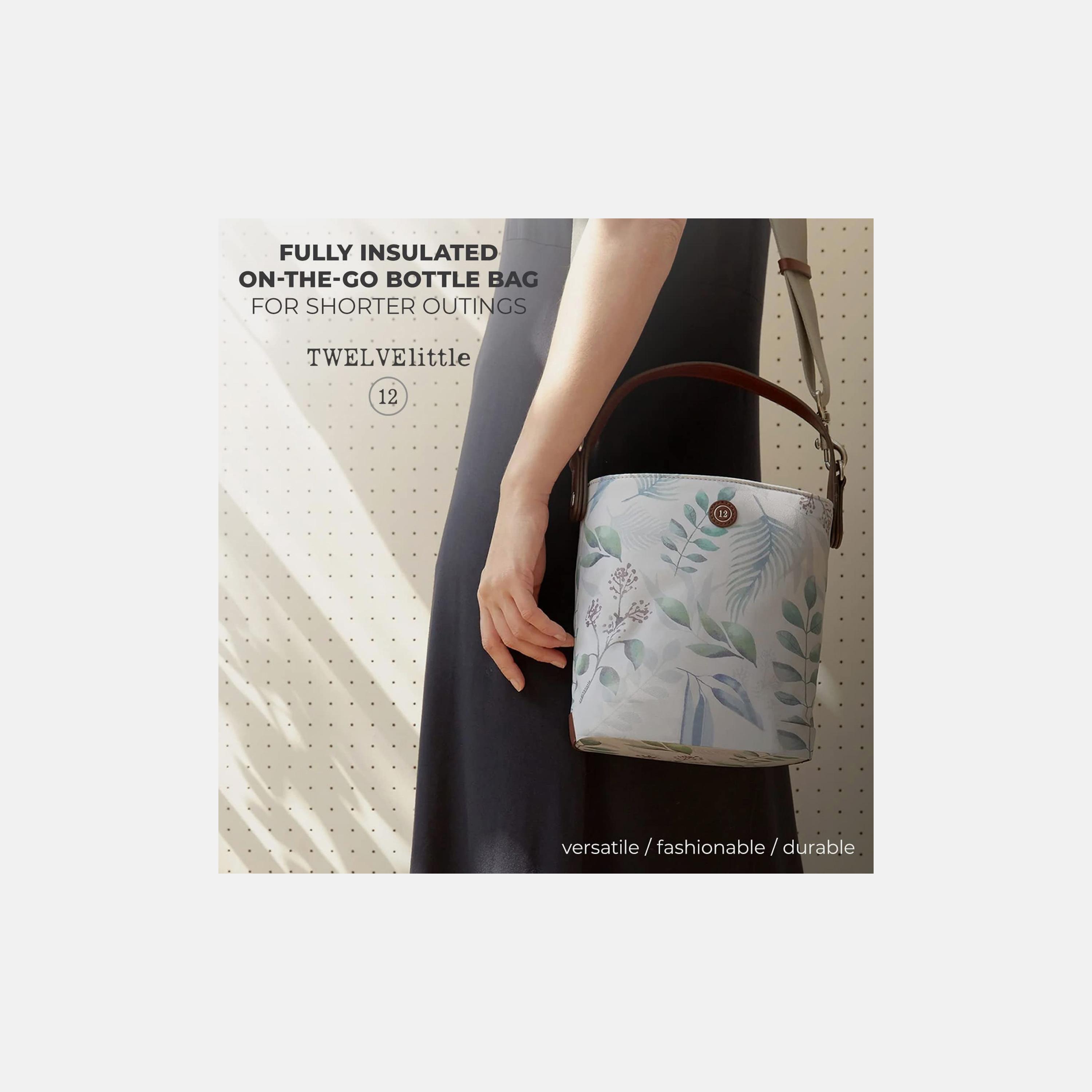 TWELVElittle Summer & Beach Water-Resistant Insulated Bottle Bag - Leaf-baby-feeding-feedingbottles-bottlecovers-image-3