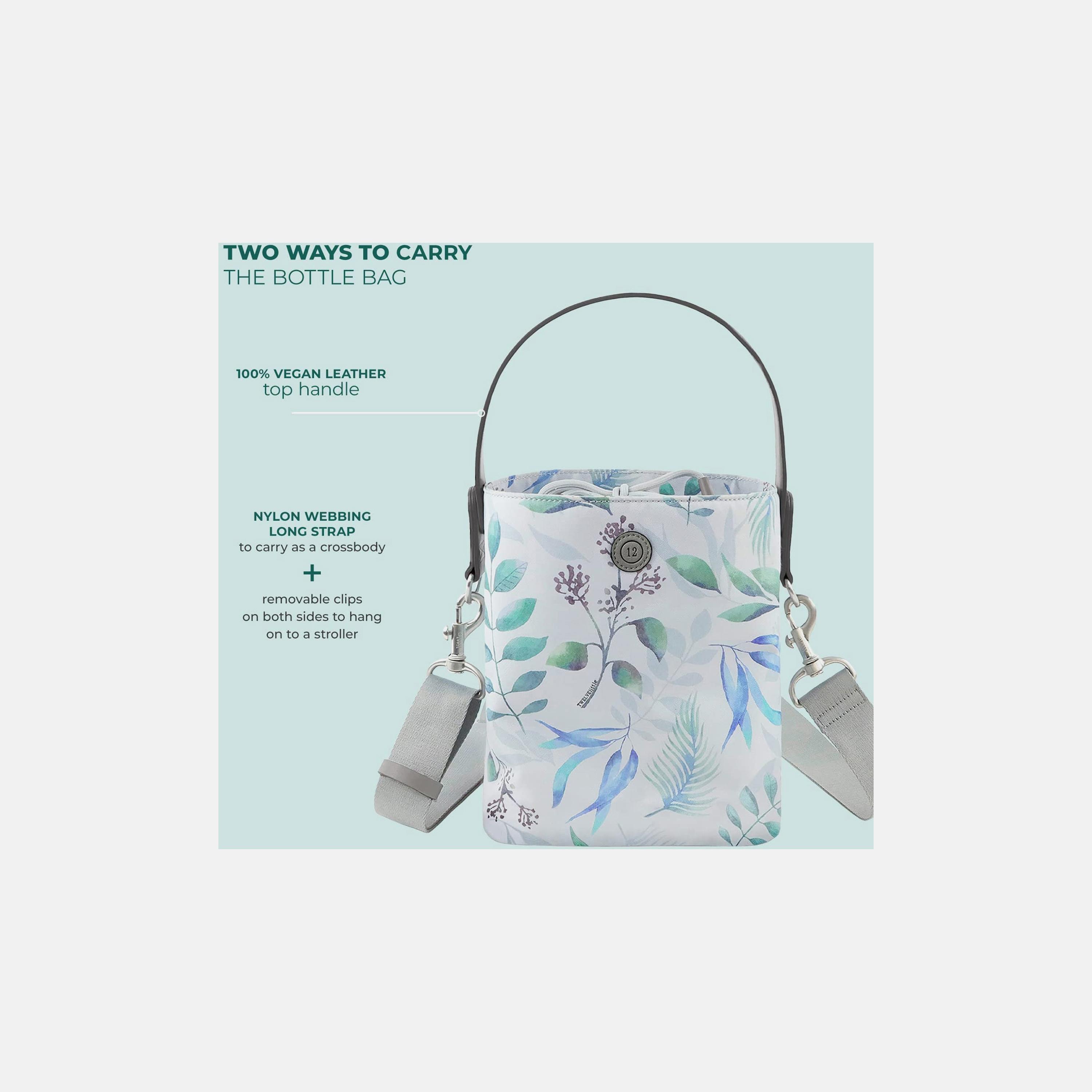 TWELVElittle Summer & Beach Water-Resistant Insulated Bottle Bag - Leaf-baby-feeding-feedingbottles-bottlecovers-image-9